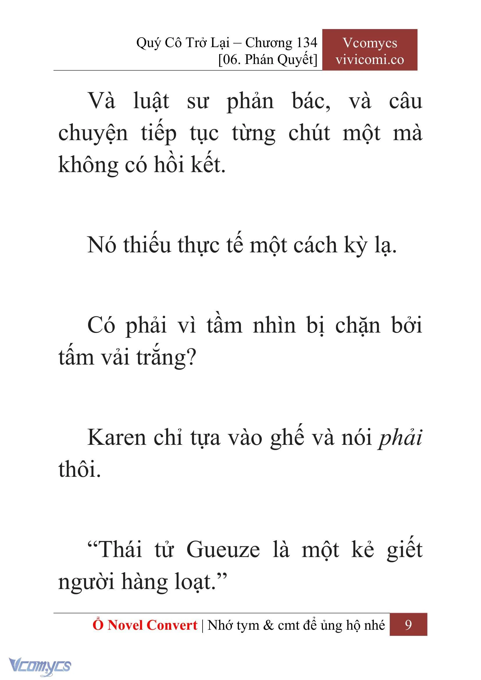 [Novel] Quý Cô Trở Lại Chapter  134 - 11