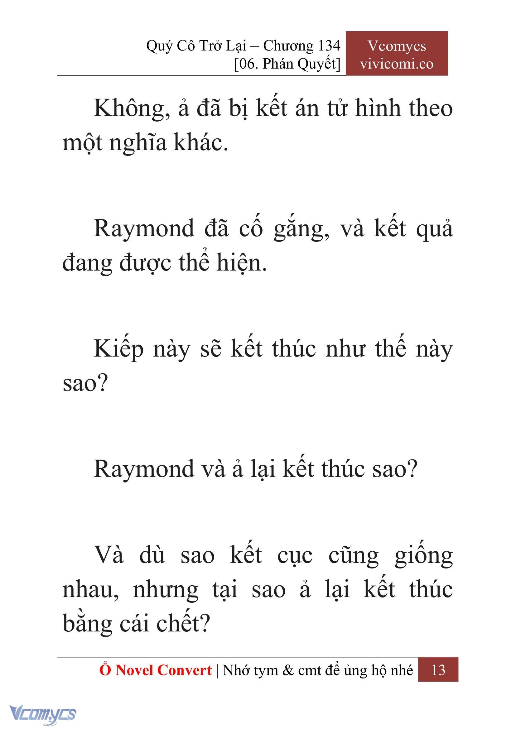 [Novel] Quý Cô Trở Lại Chapter  134 - 15