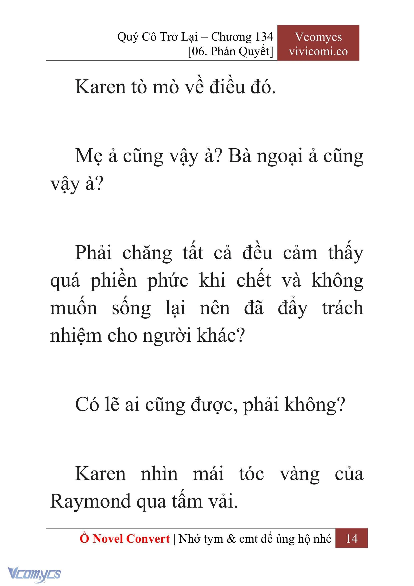 [Novel] Quý Cô Trở Lại Chapter  134 - 16