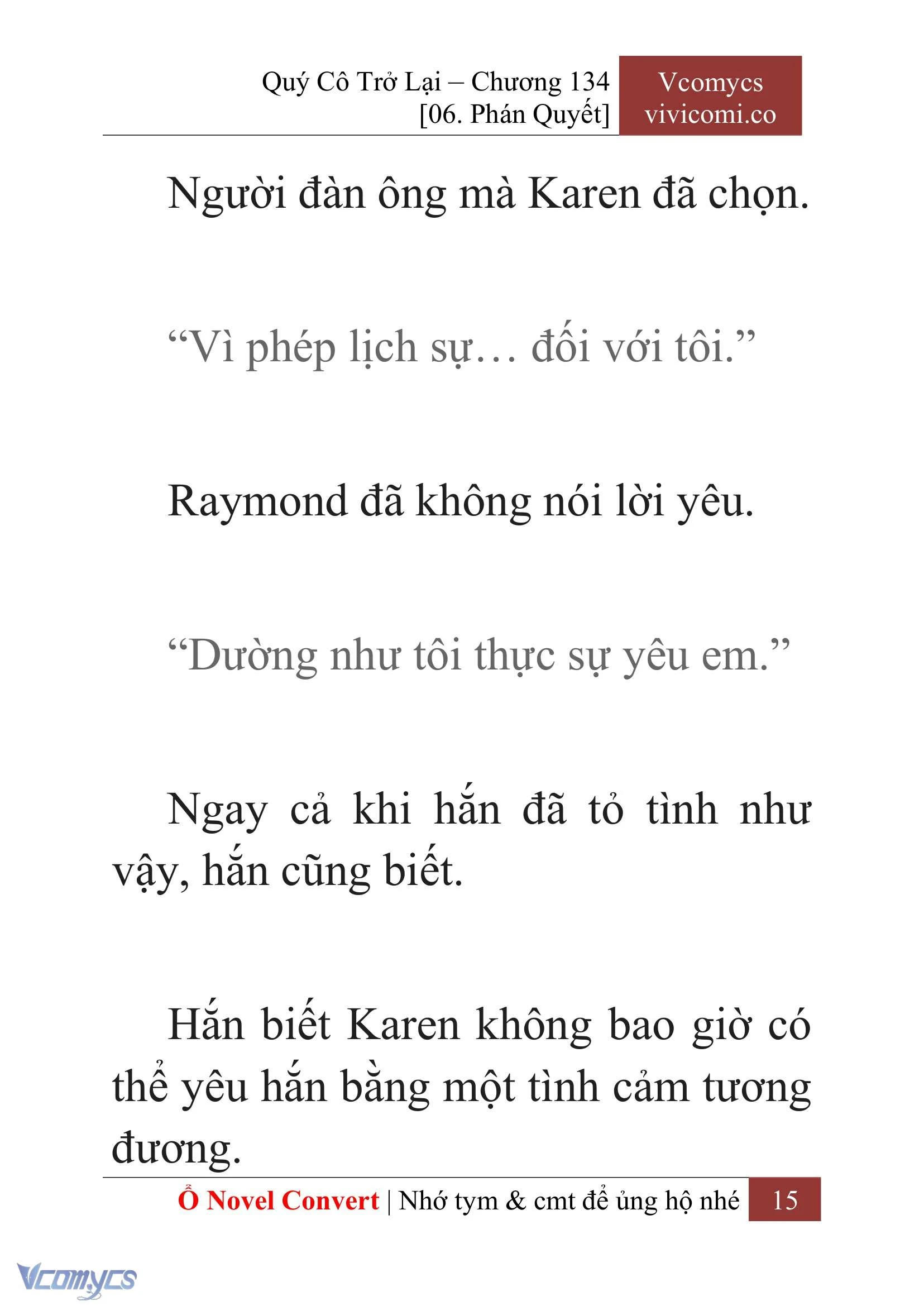 [Novel] Quý Cô Trở Lại Chapter  134 - 17
