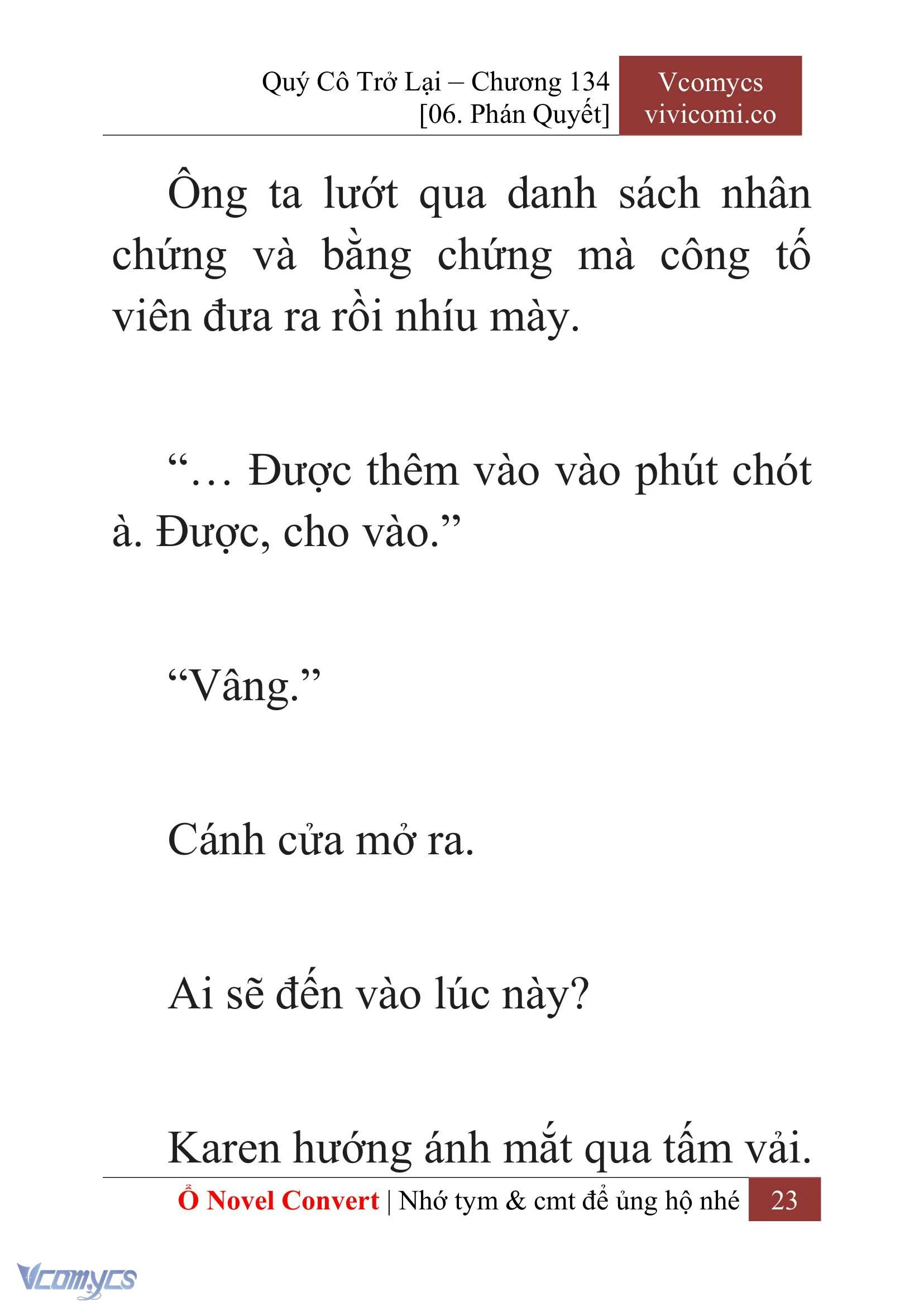 [Novel] Quý Cô Trở Lại Chapter  134 - 25