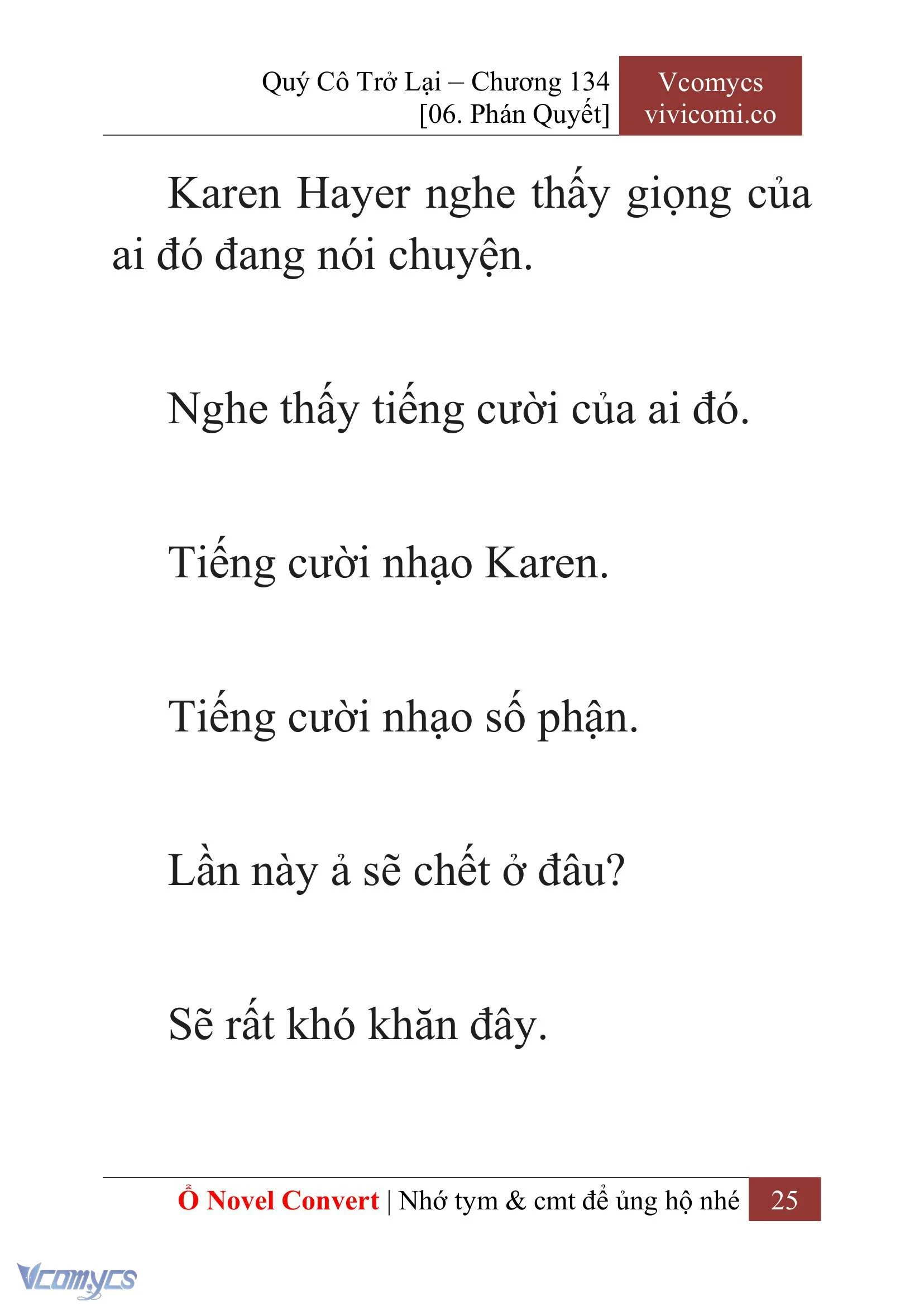 [Novel] Quý Cô Trở Lại Chapter  134 - 27