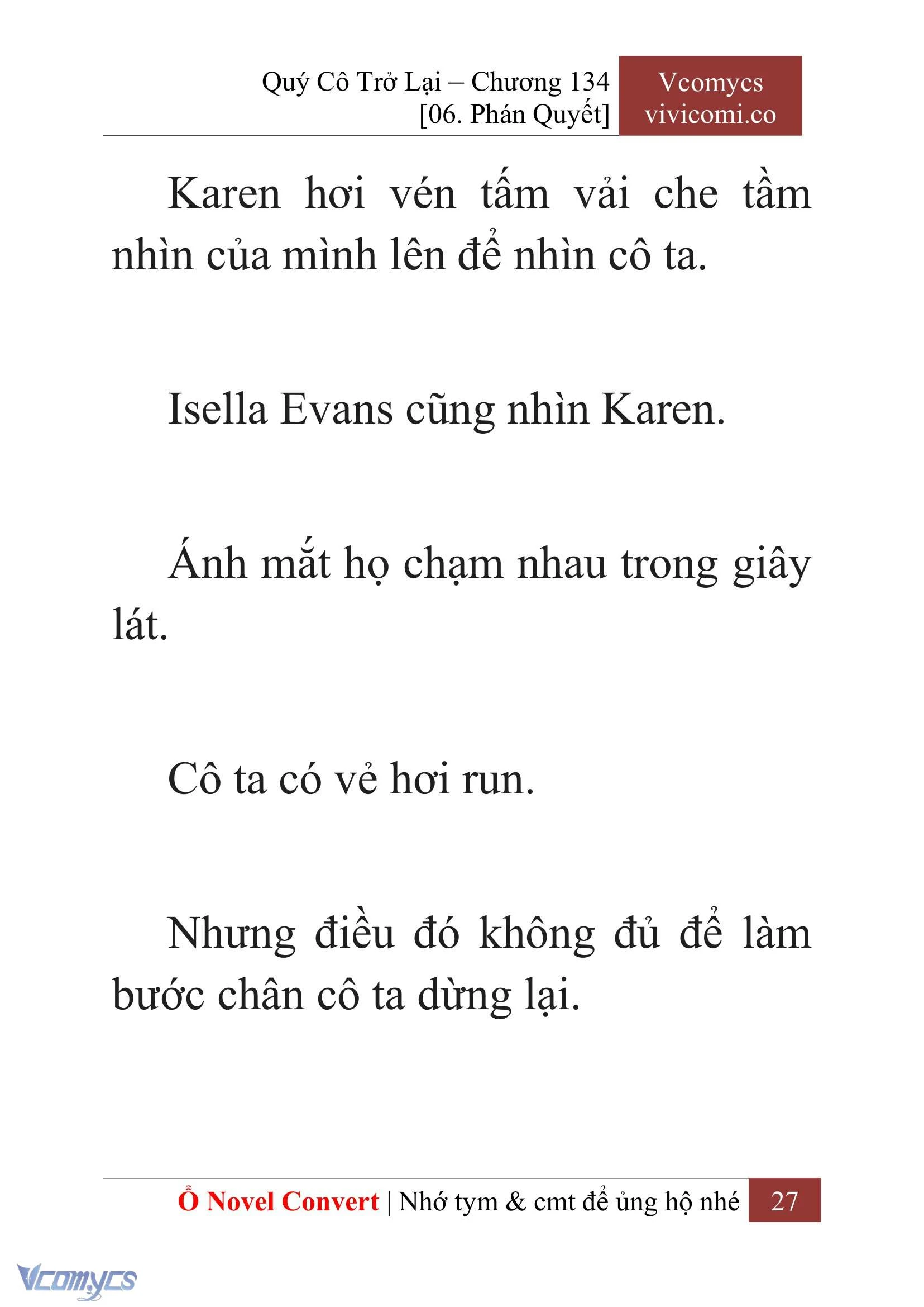 [Novel] Quý Cô Trở Lại Chapter  134 - 29