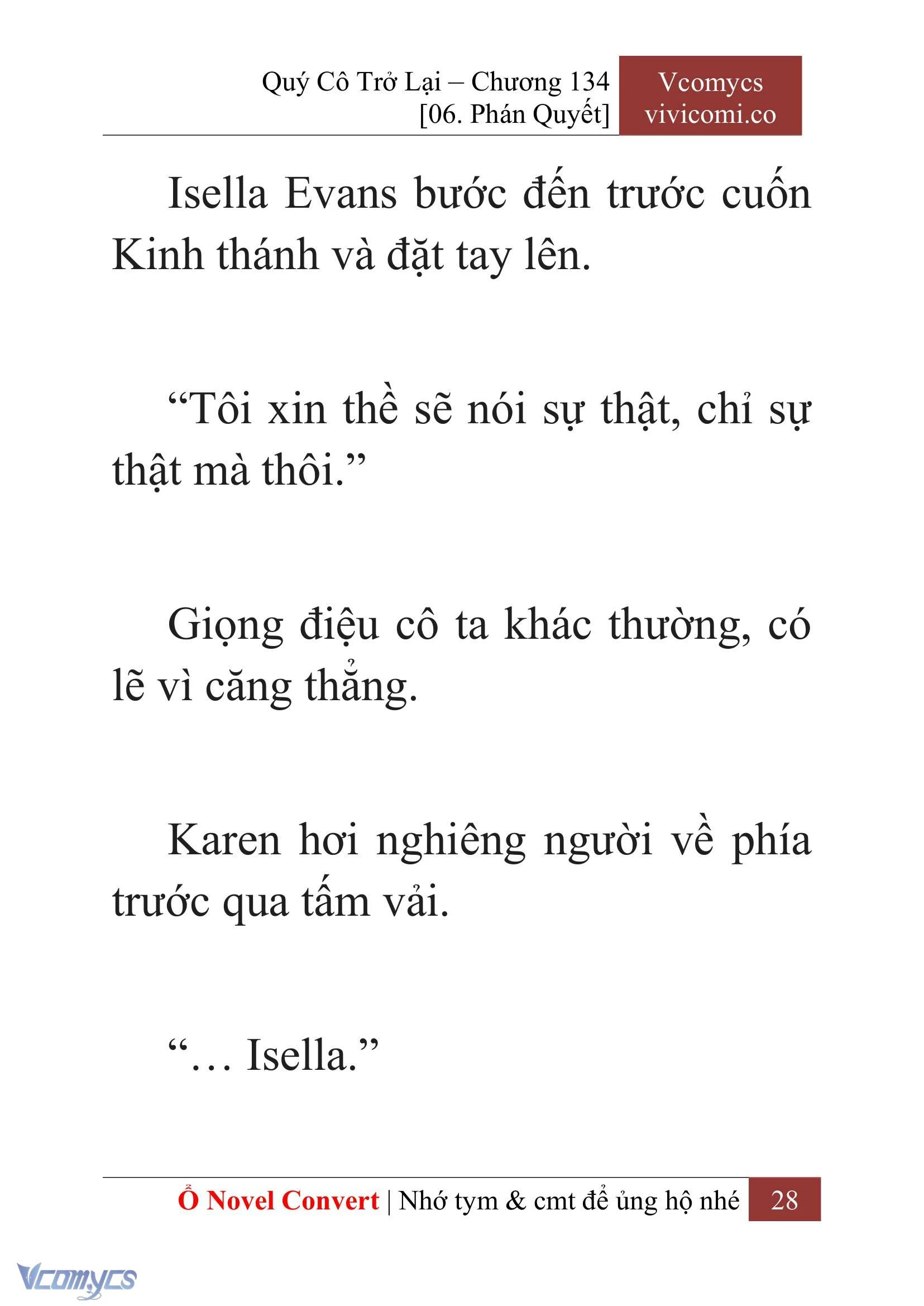 [Novel] Quý Cô Trở Lại Chapter  134 - 30