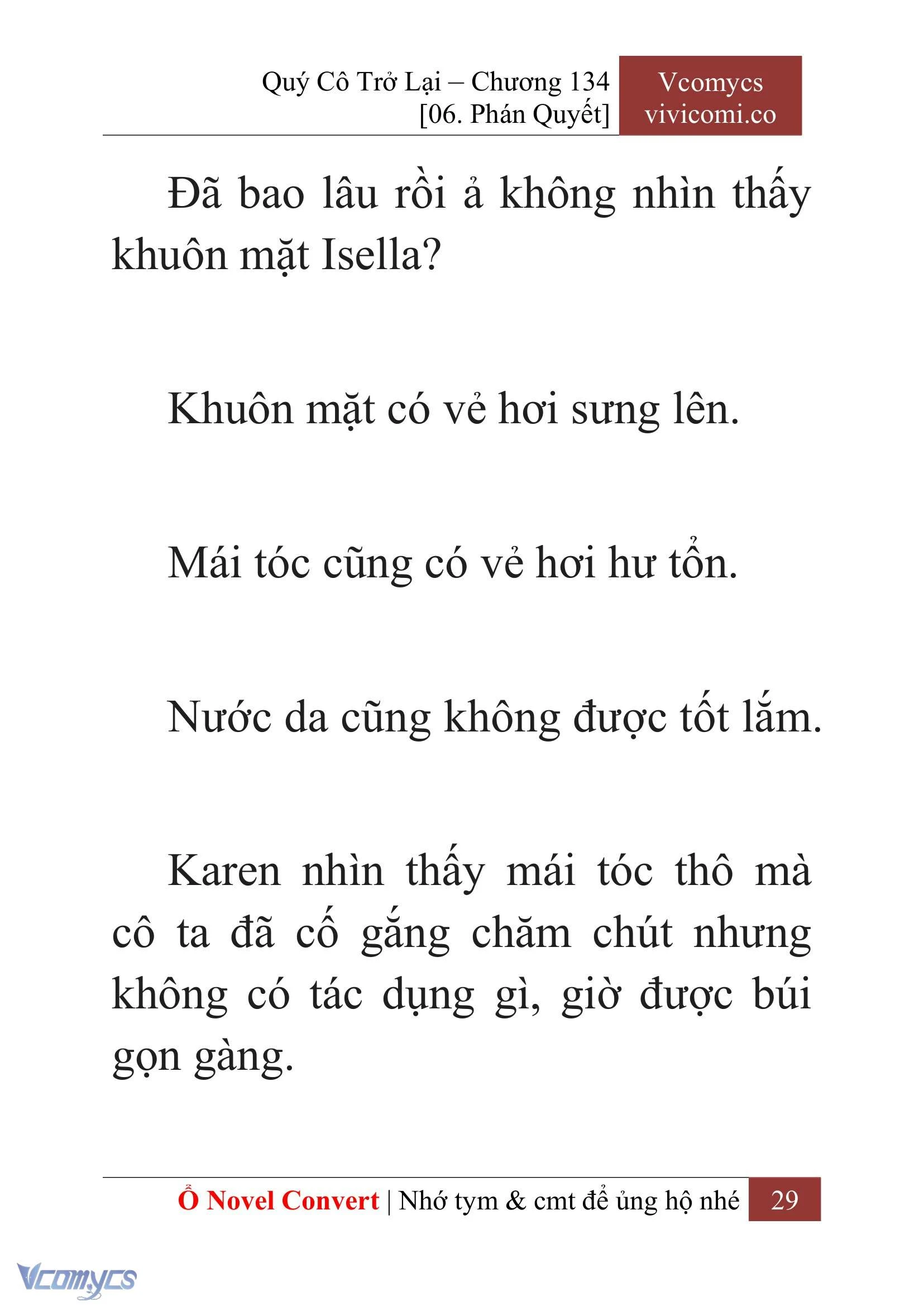 [Novel] Quý Cô Trở Lại Chapter  134 - 31