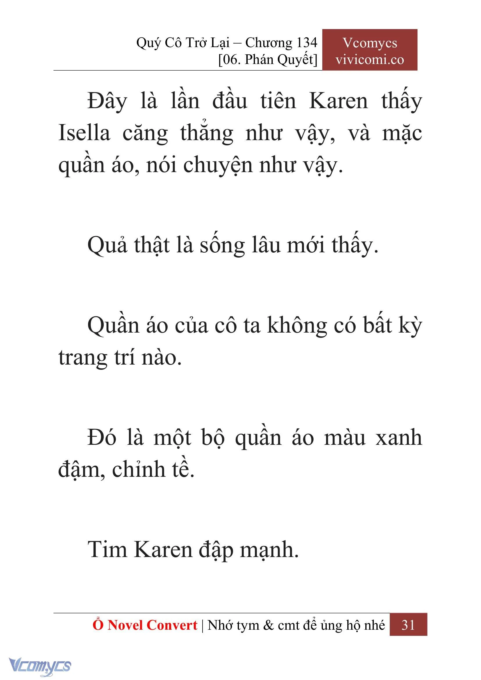 [Novel] Quý Cô Trở Lại Chapter  134 - 33