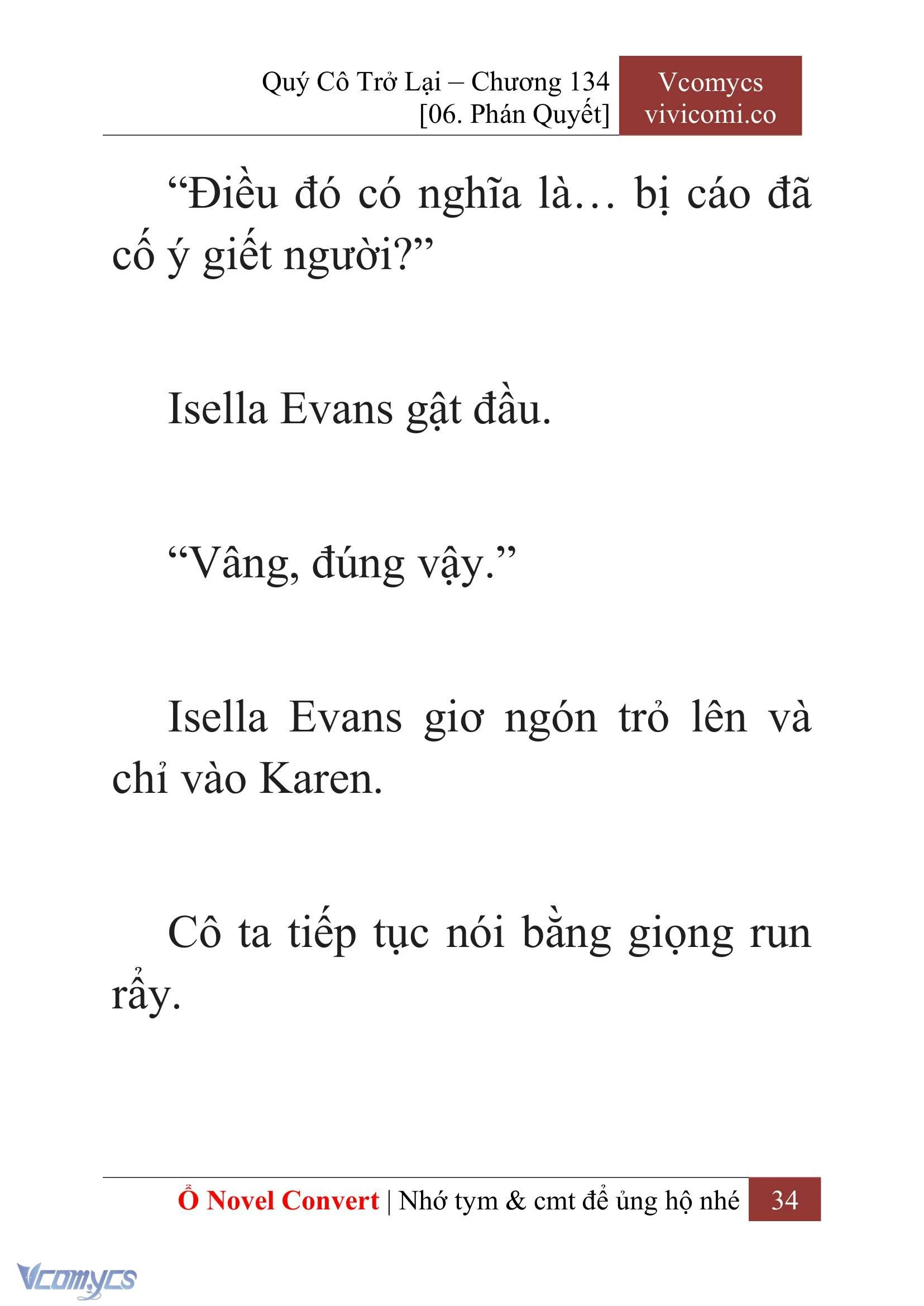 [Novel] Quý Cô Trở Lại Chapter  134 - 36