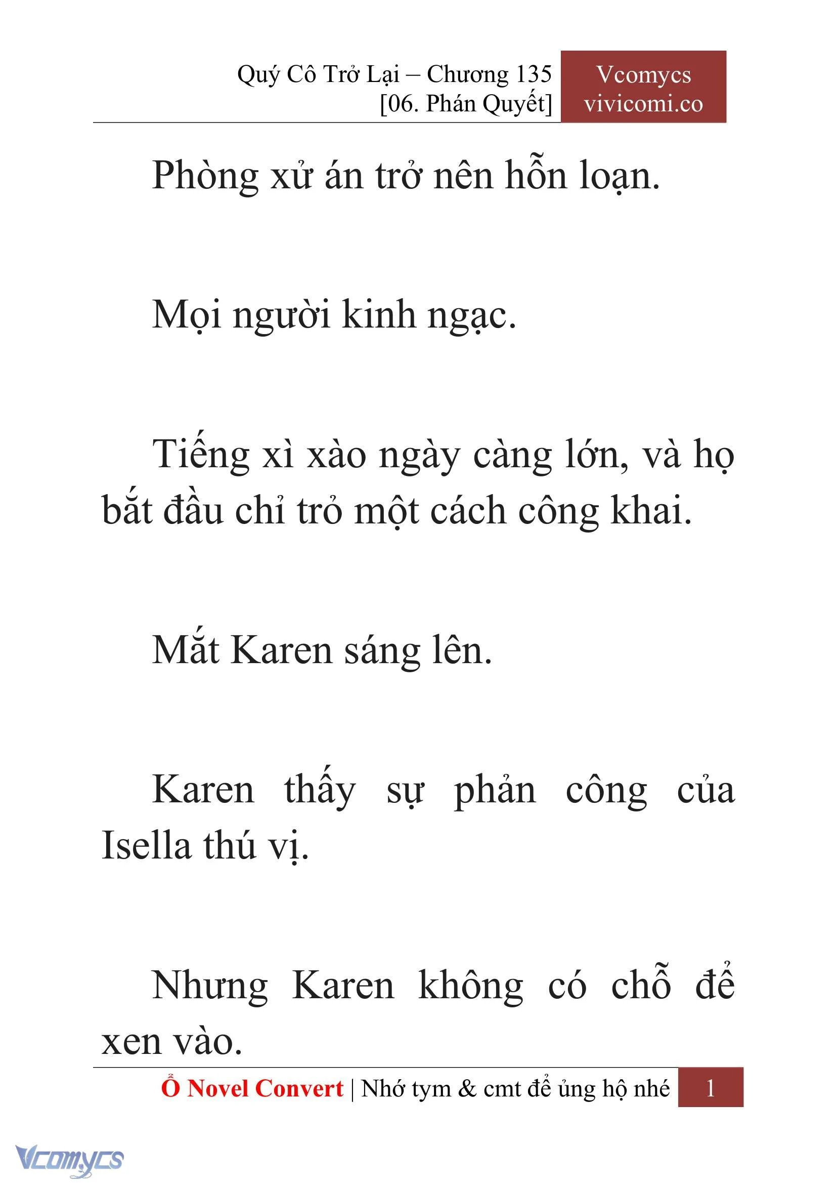 [Novel] Quý Cô Trở Lại Chapter  135 - 3