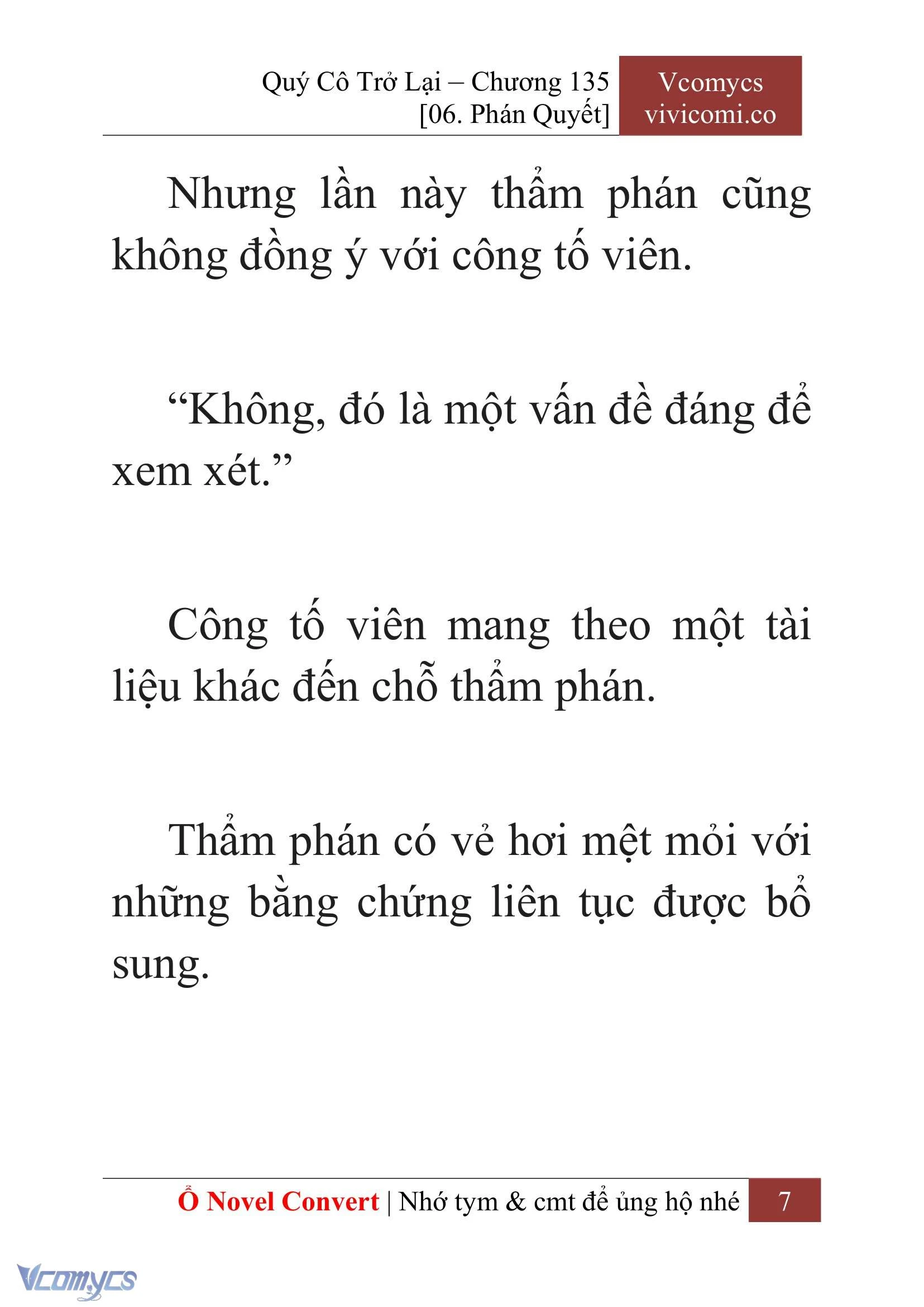 [Novel] Quý Cô Trở Lại Chapter  135 - 9
