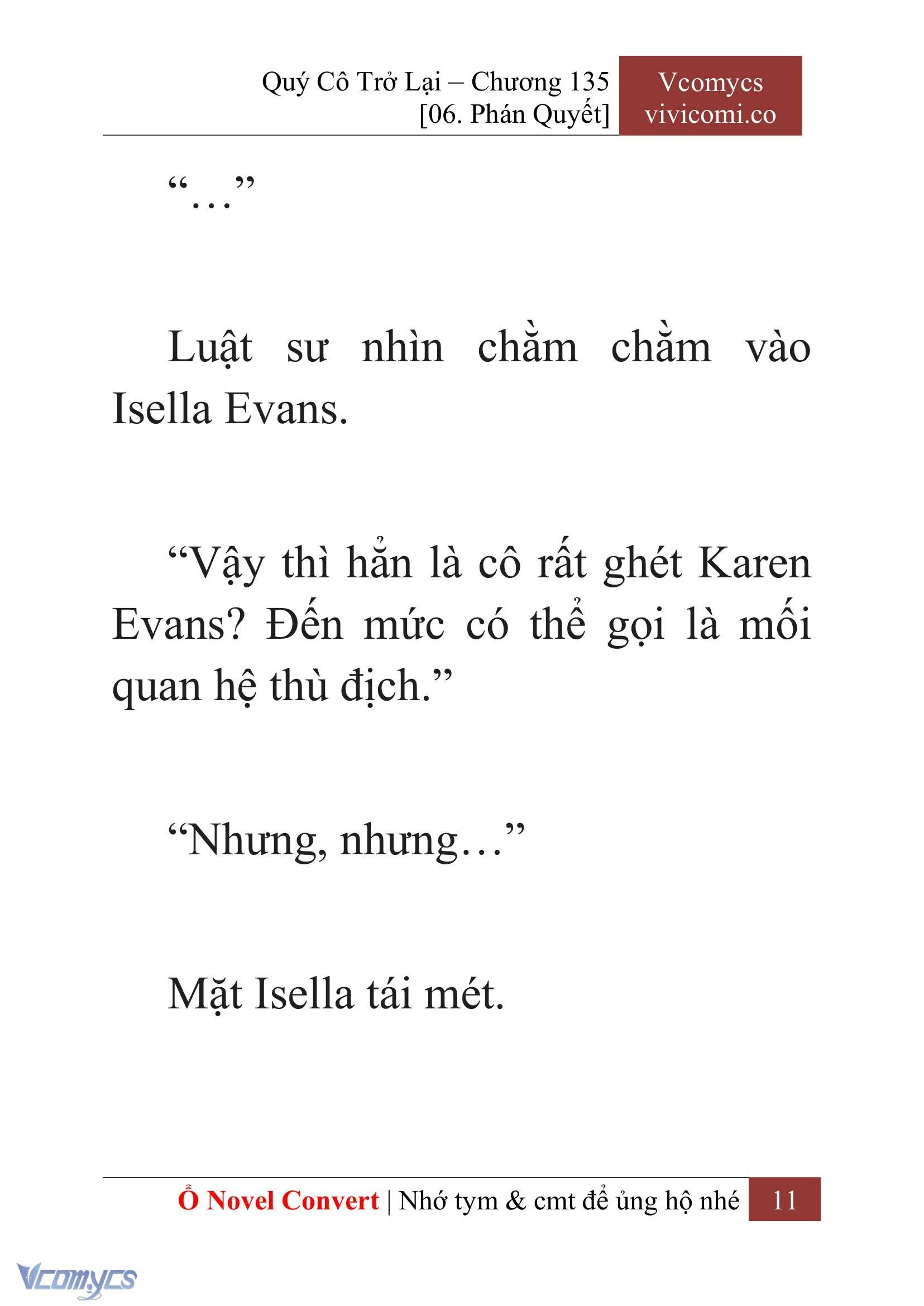 [Novel] Quý Cô Trở Lại Chapter  135 - 13