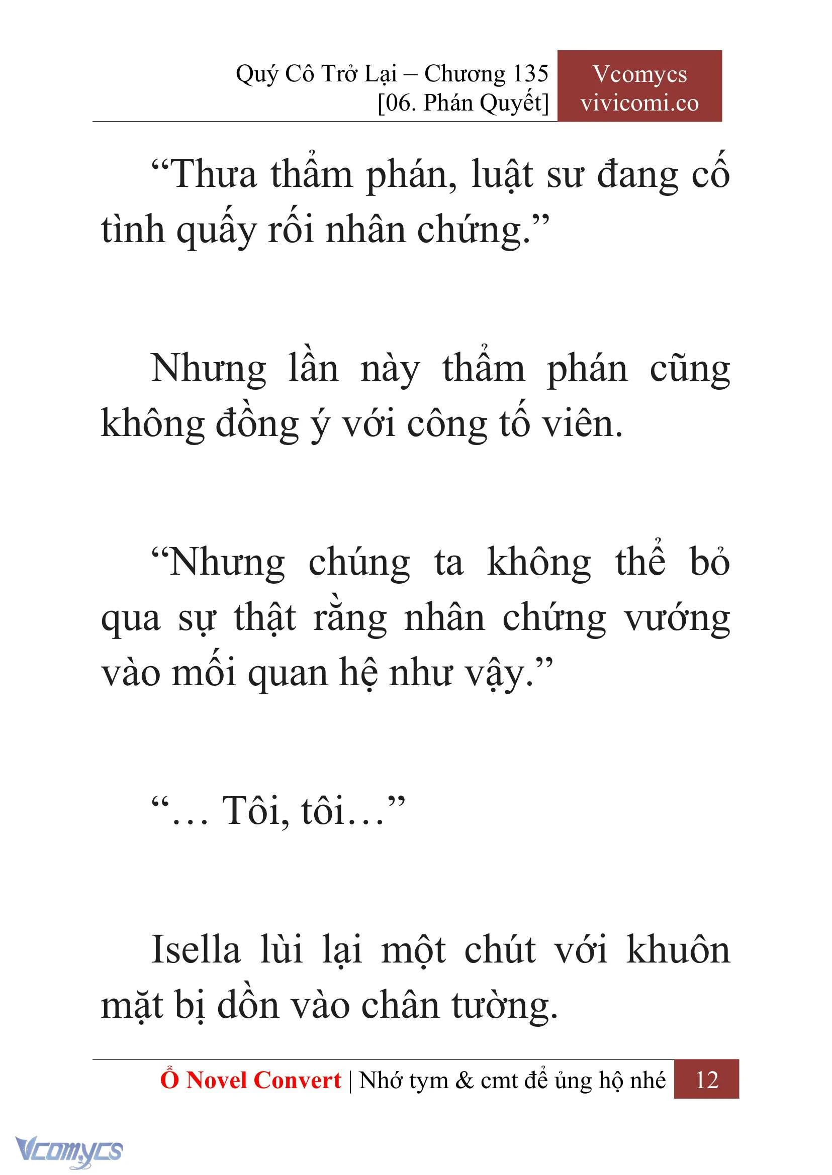 [Novel] Quý Cô Trở Lại Chapter  135 - 14