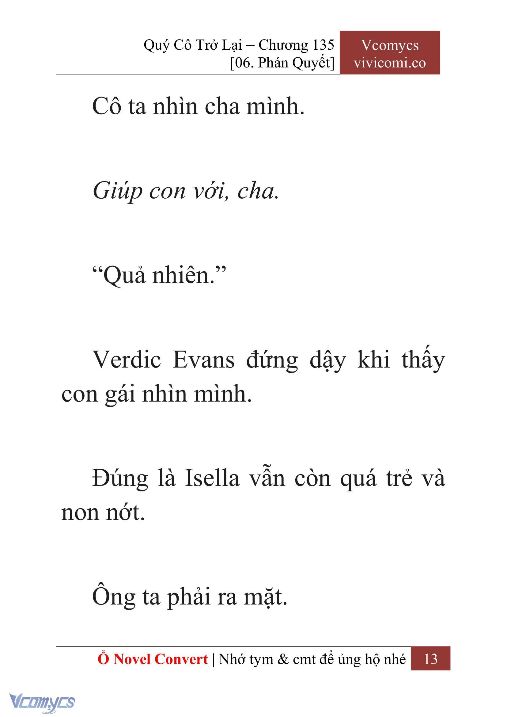 [Novel] Quý Cô Trở Lại Chapter  135 - 15