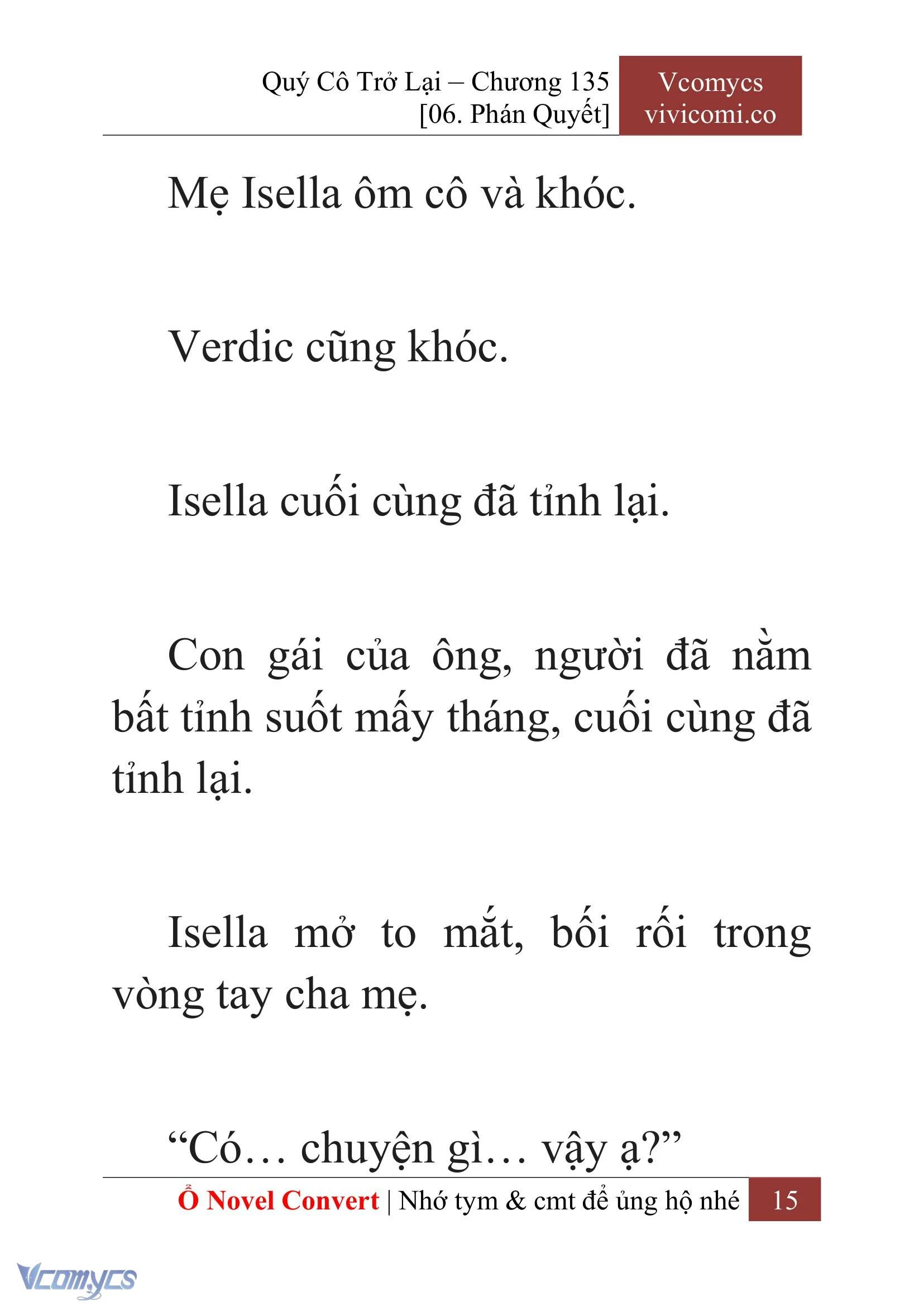 [Novel] Quý Cô Trở Lại Chapter  135 - 17