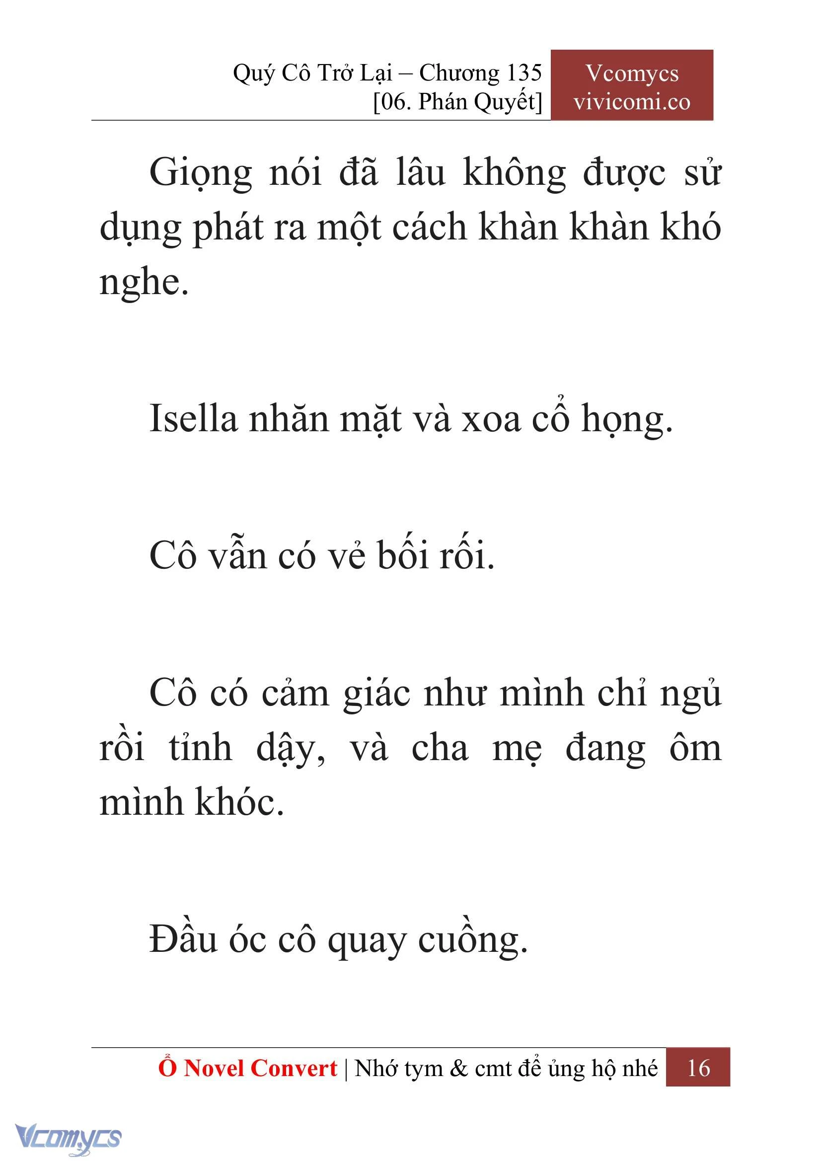 [Novel] Quý Cô Trở Lại Chapter  135 - 18