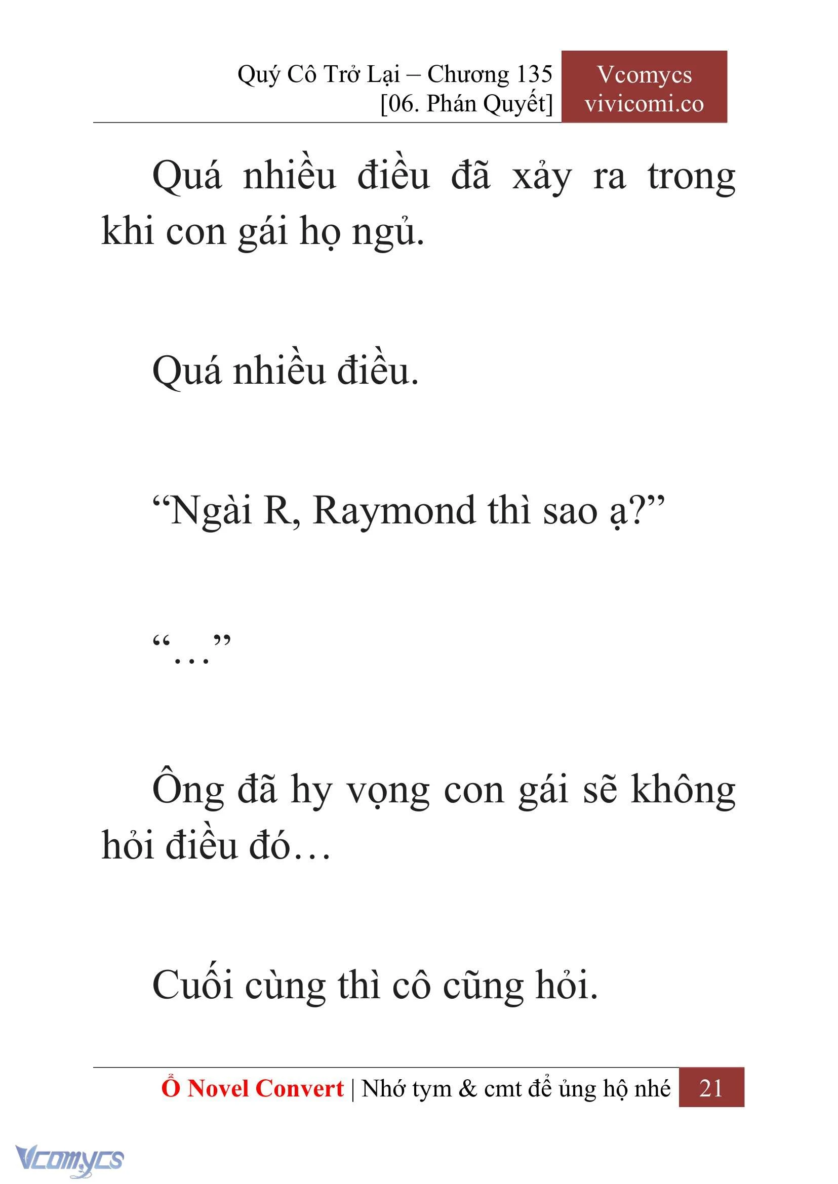 [Novel] Quý Cô Trở Lại Chapter  135 - 23