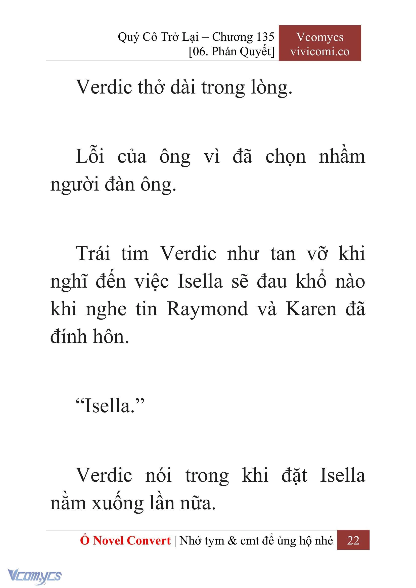[Novel] Quý Cô Trở Lại Chapter  135 - 24