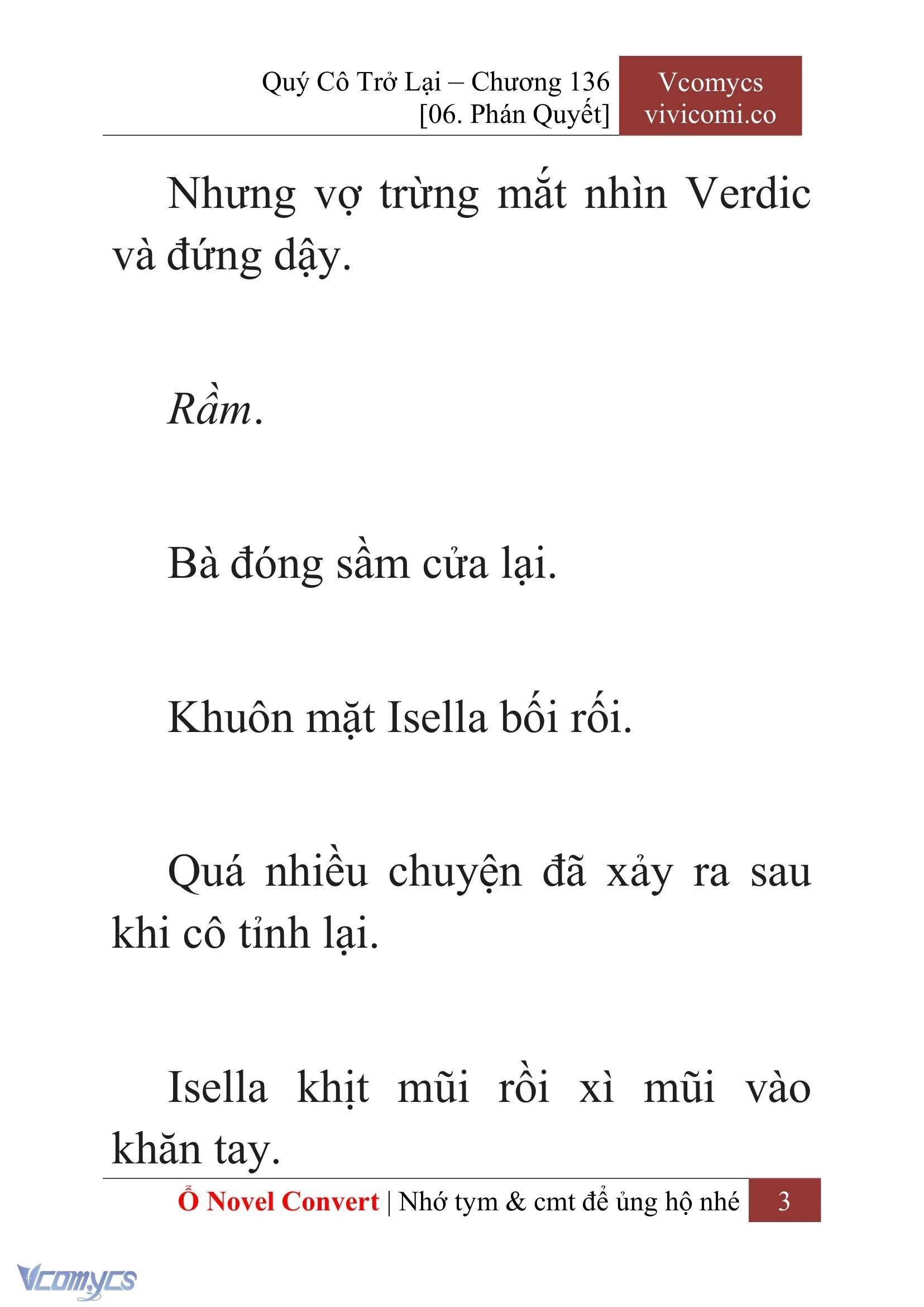 [Novel] Quý Cô Trở Lại Chapter  136 - 5