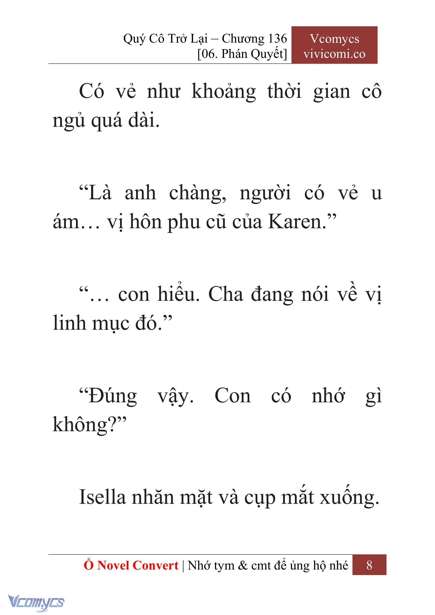 [Novel] Quý Cô Trở Lại Chapter  136 - 10