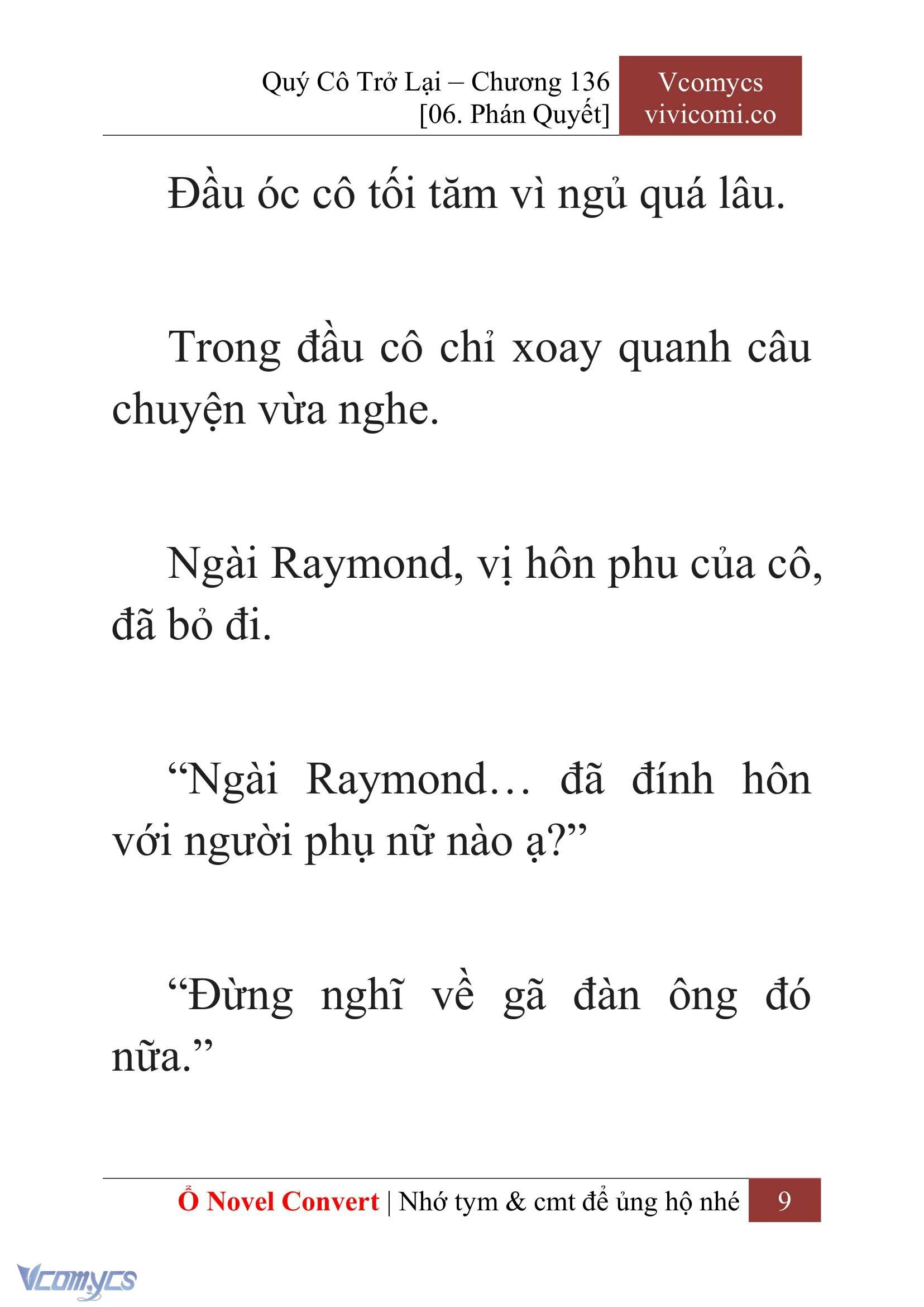[Novel] Quý Cô Trở Lại Chapter  136 - 11