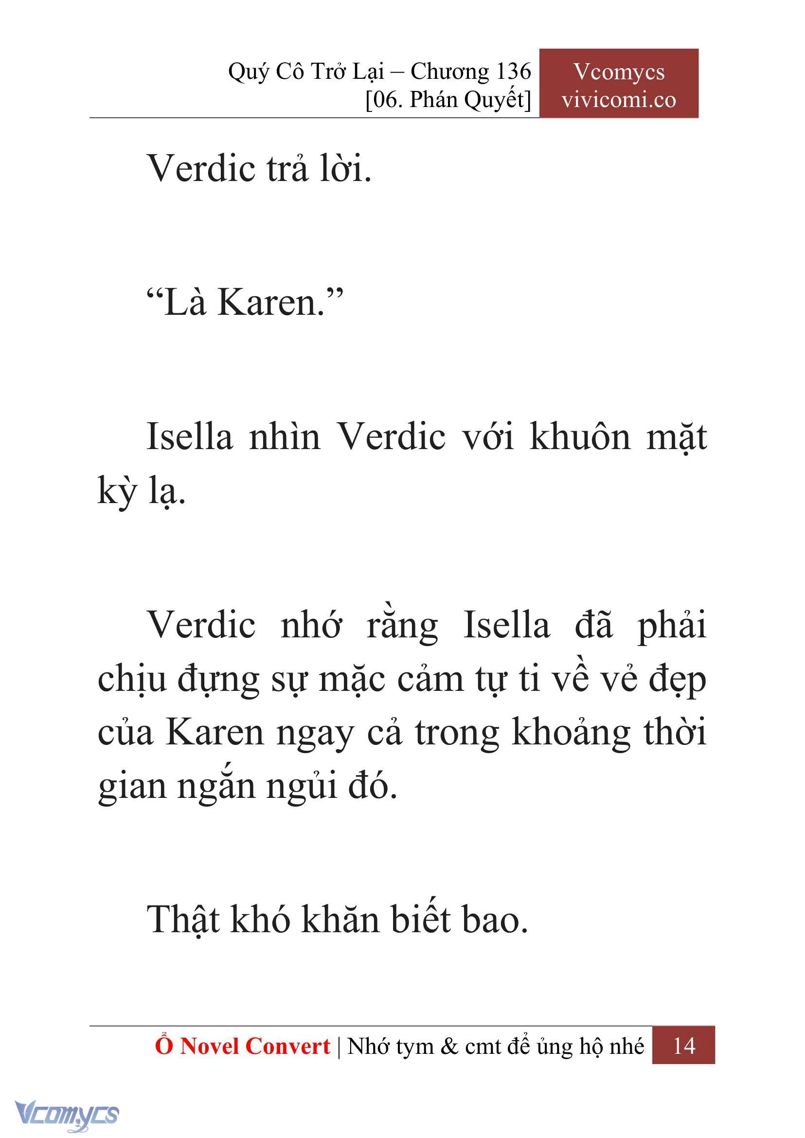 [Novel] Quý Cô Trở Lại Chapter  136 - 16