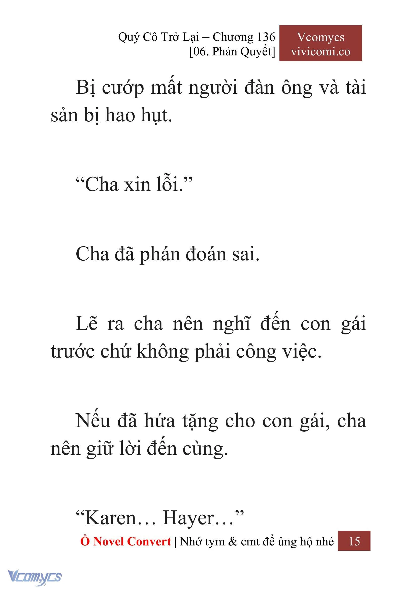 [Novel] Quý Cô Trở Lại Chapter  136 - 17