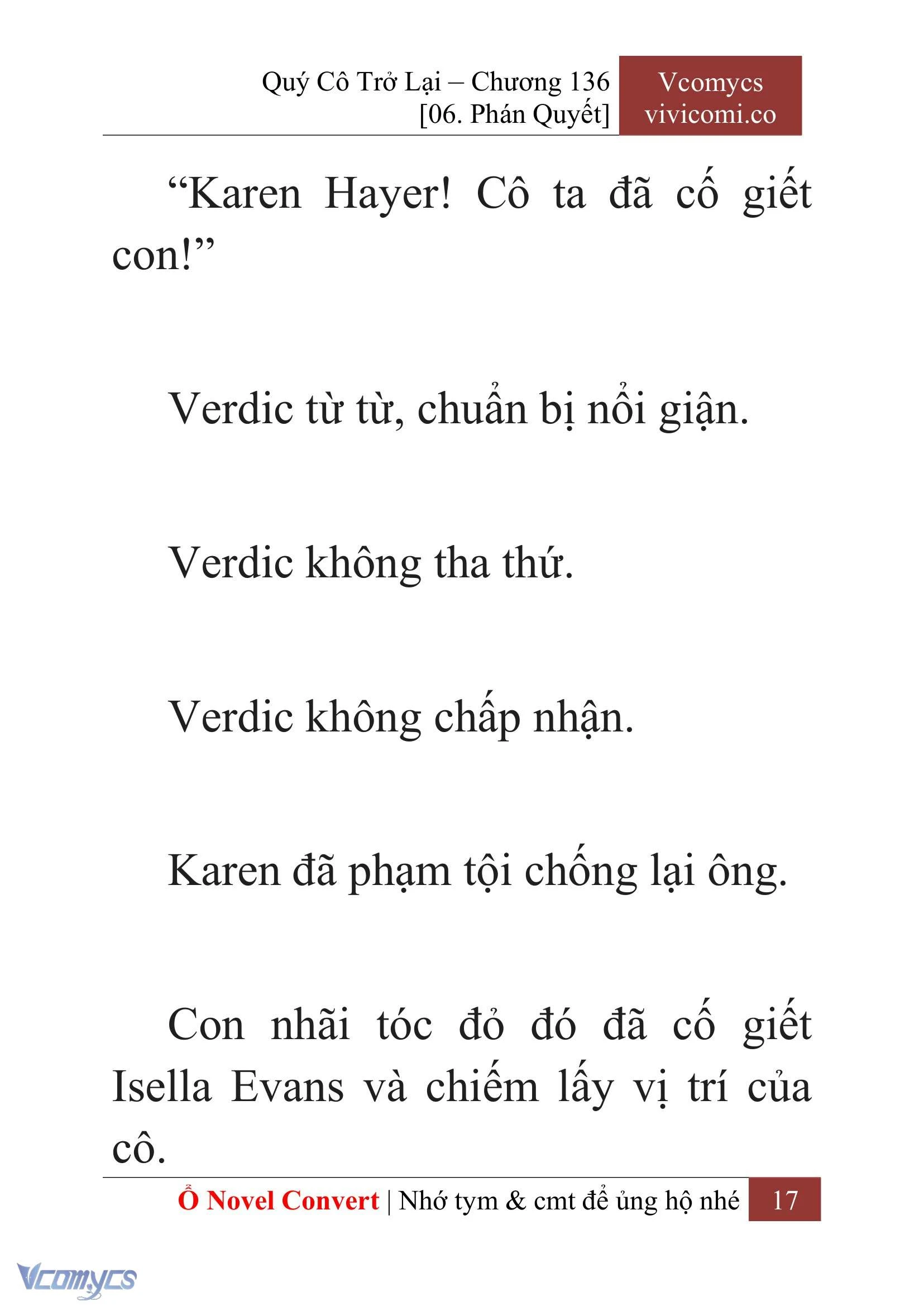 [Novel] Quý Cô Trở Lại Chapter  136 - 19