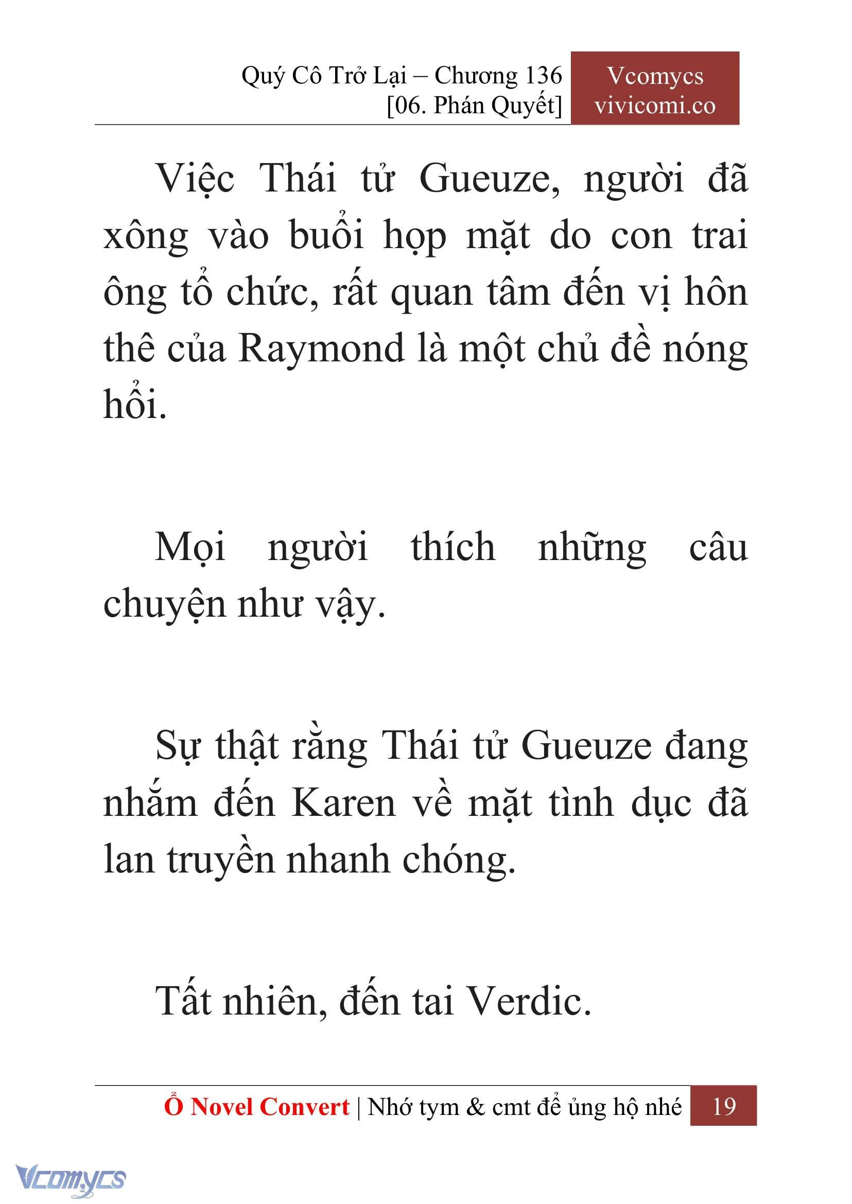 [Novel] Quý Cô Trở Lại Chapter  136 - 21