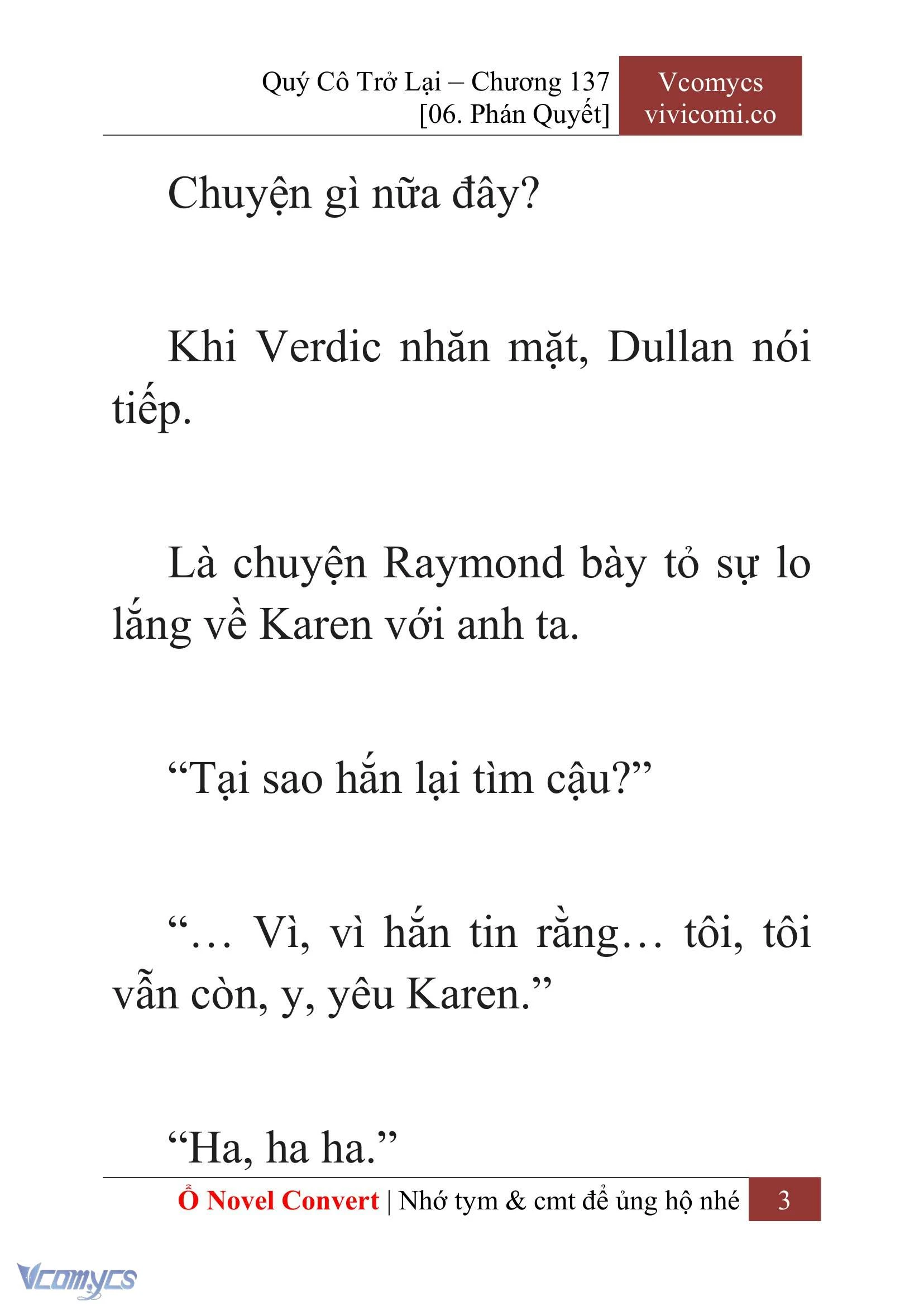 [Novel] Quý Cô Trở Lại Chapter  137 - 5