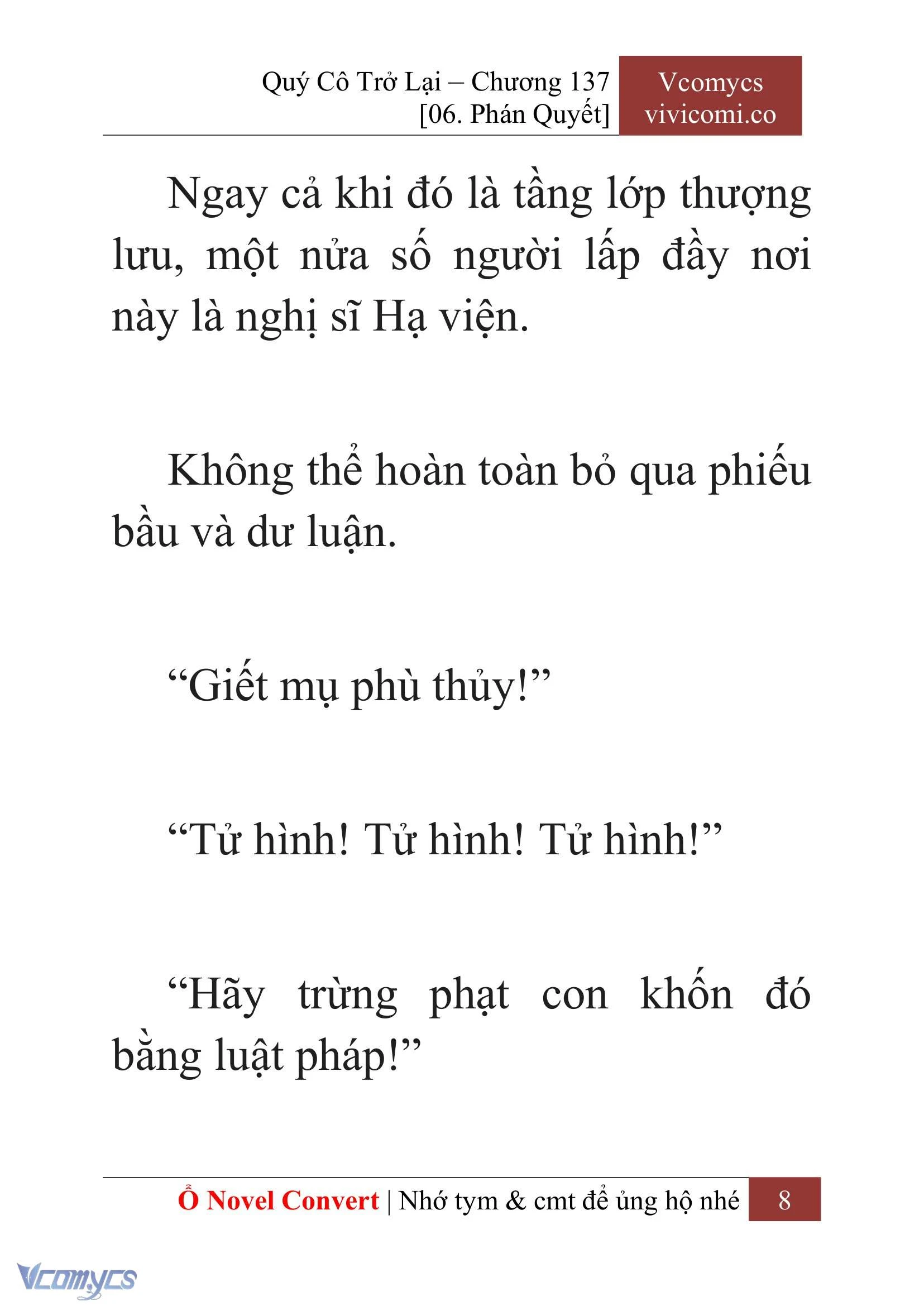 [Novel] Quý Cô Trở Lại Chapter  137 - 10