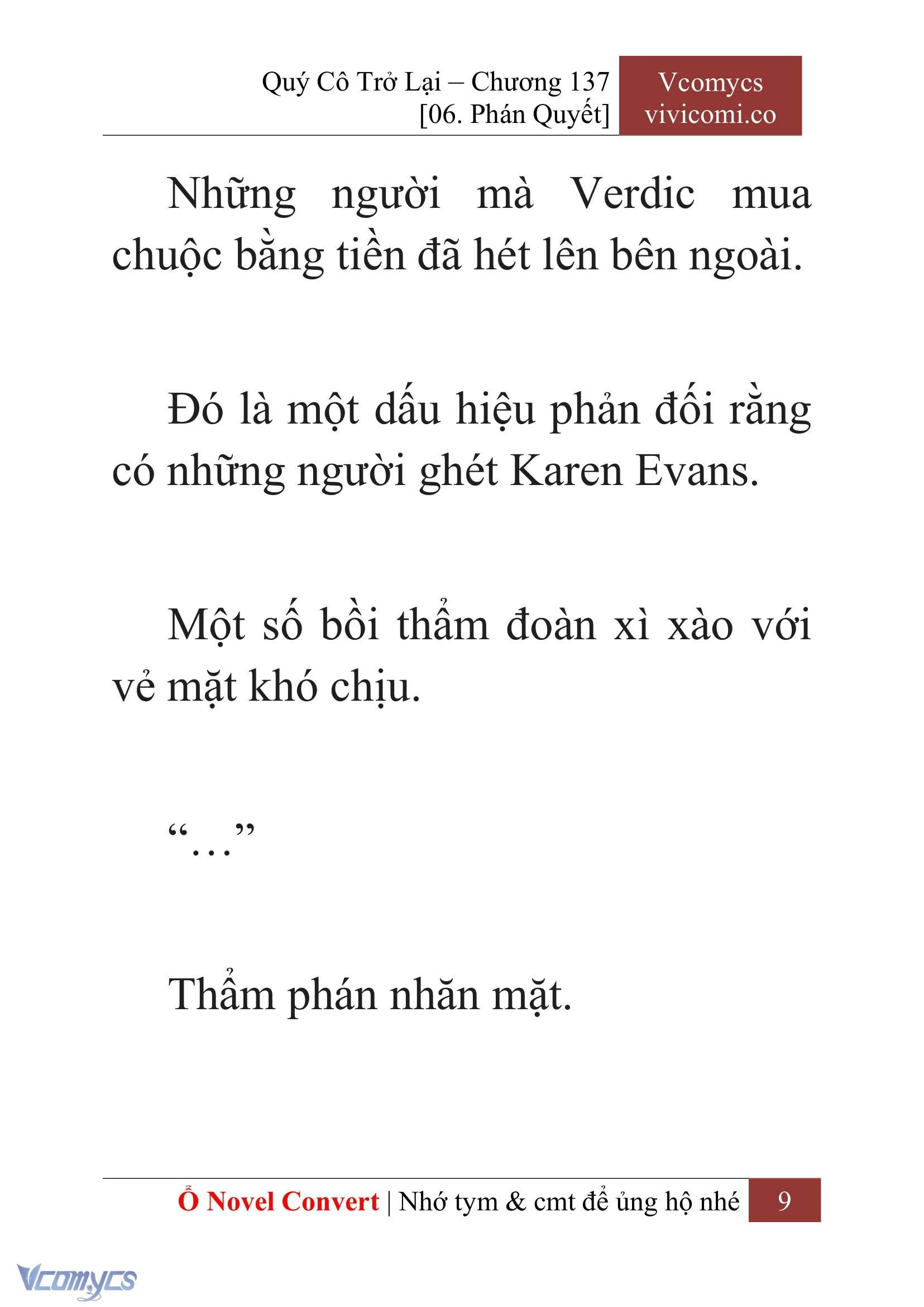 [Novel] Quý Cô Trở Lại Chapter  137 - 11