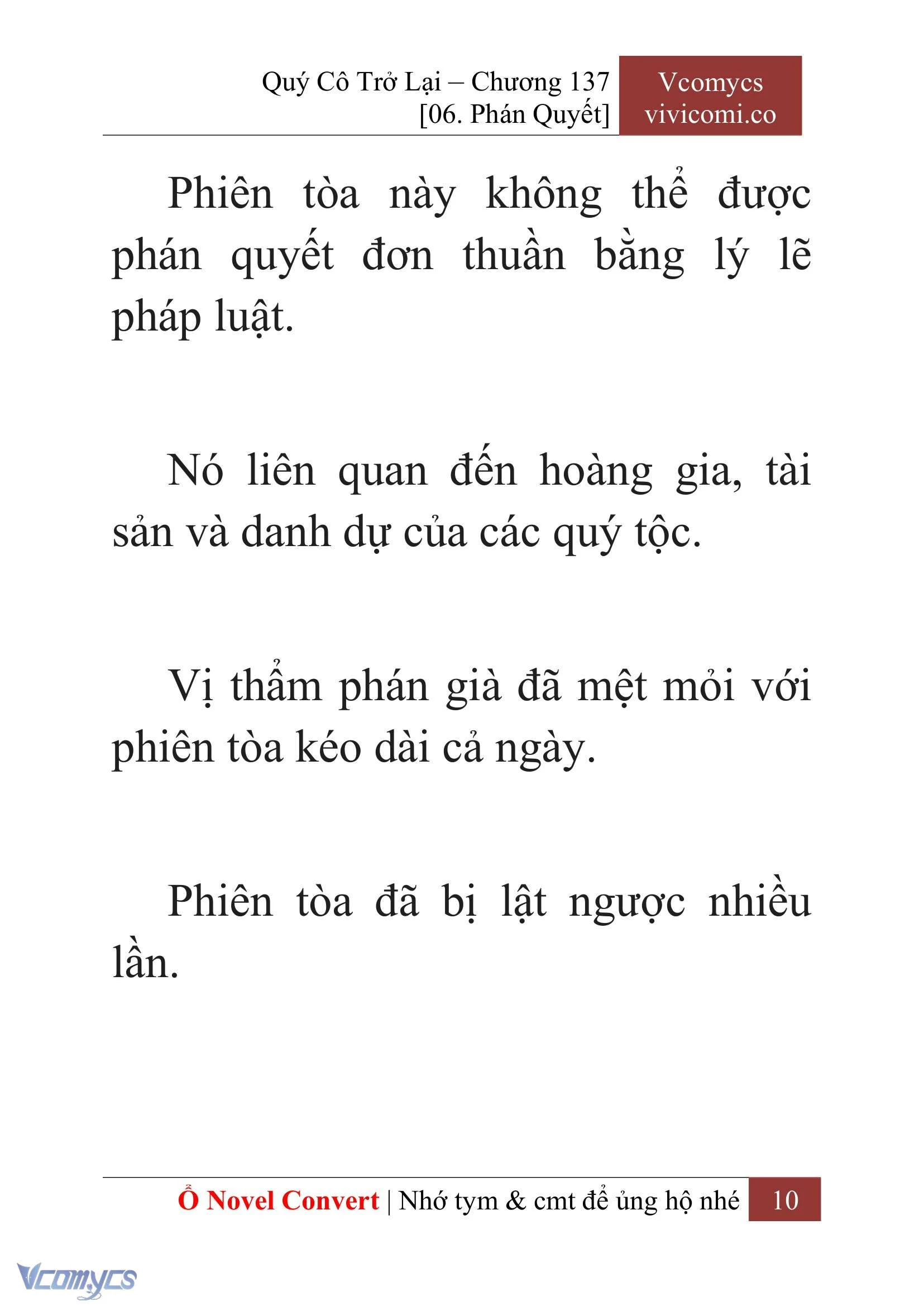 [Novel] Quý Cô Trở Lại Chapter  137 - 12
