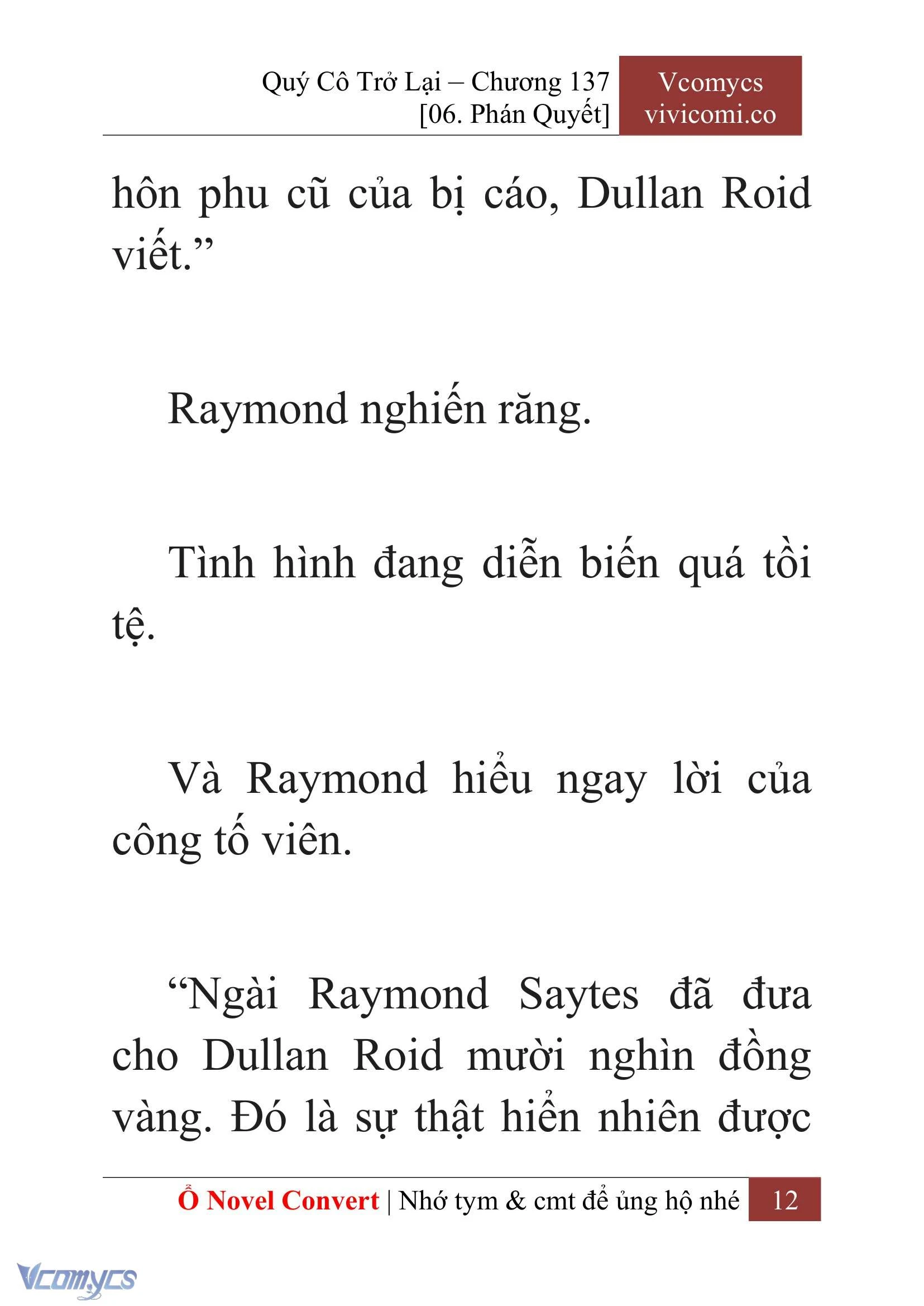 [Novel] Quý Cô Trở Lại Chapter  137 - 14