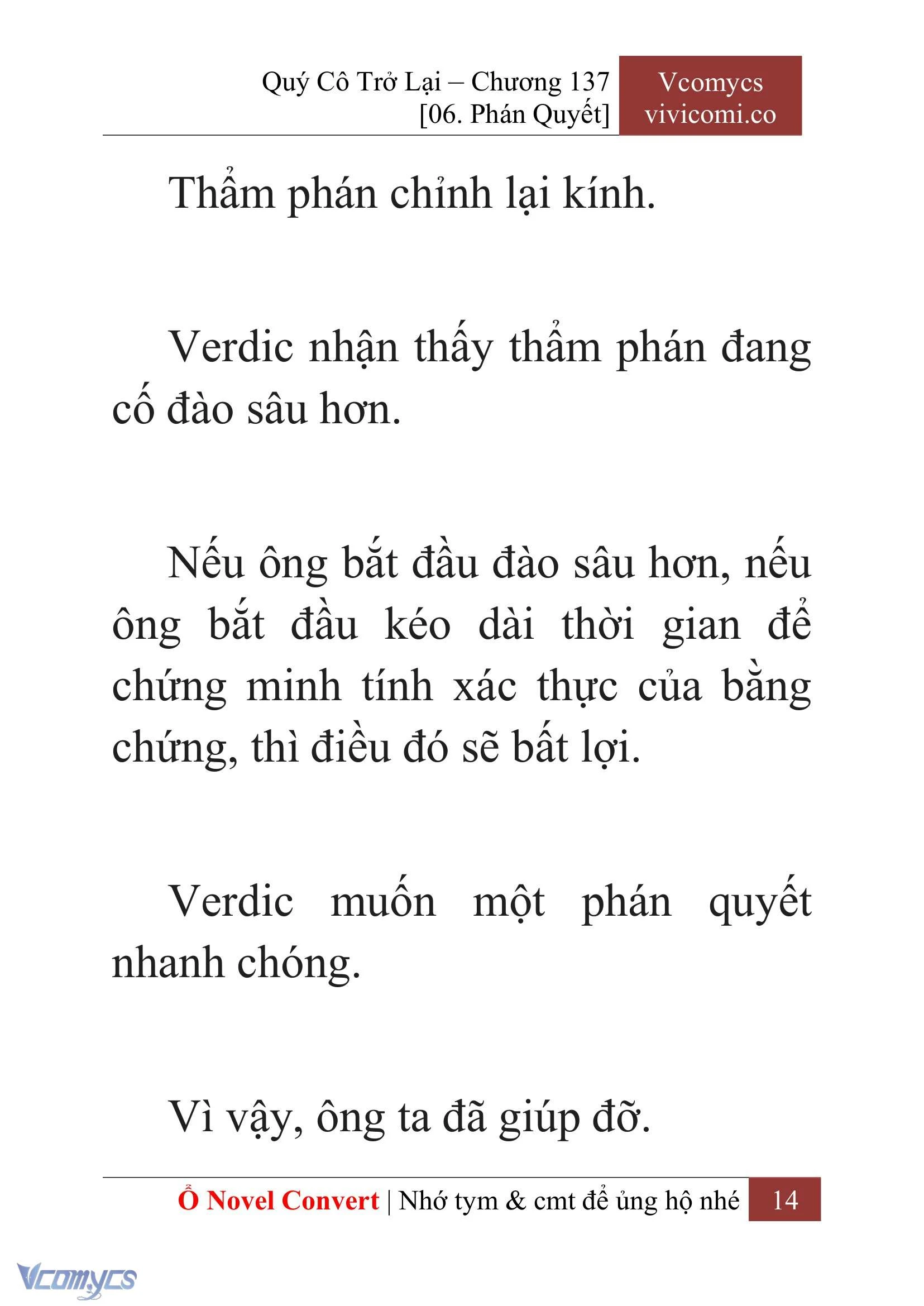 [Novel] Quý Cô Trở Lại Chapter  137 - 16