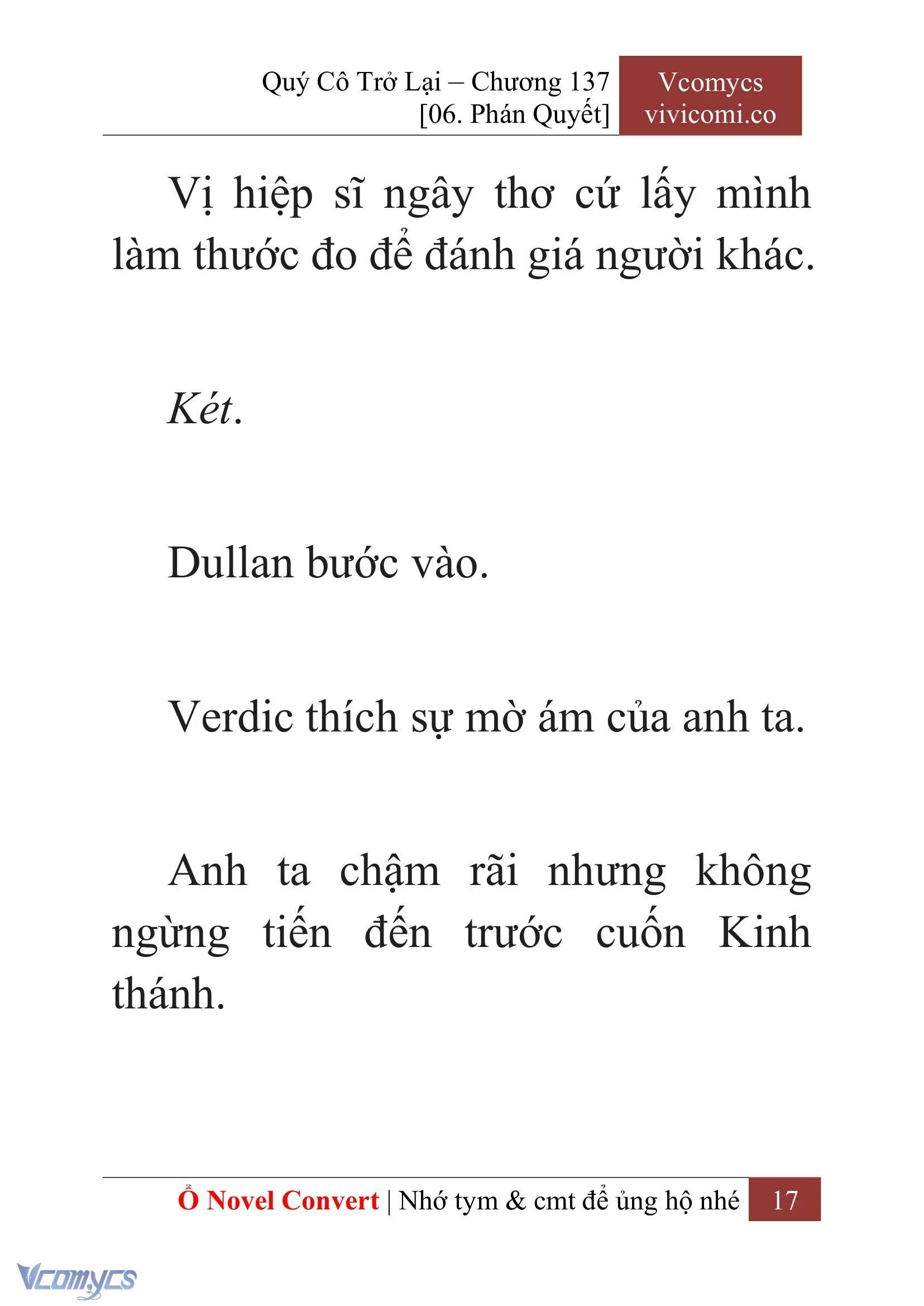 [Novel] Quý Cô Trở Lại Chapter  137 - 19