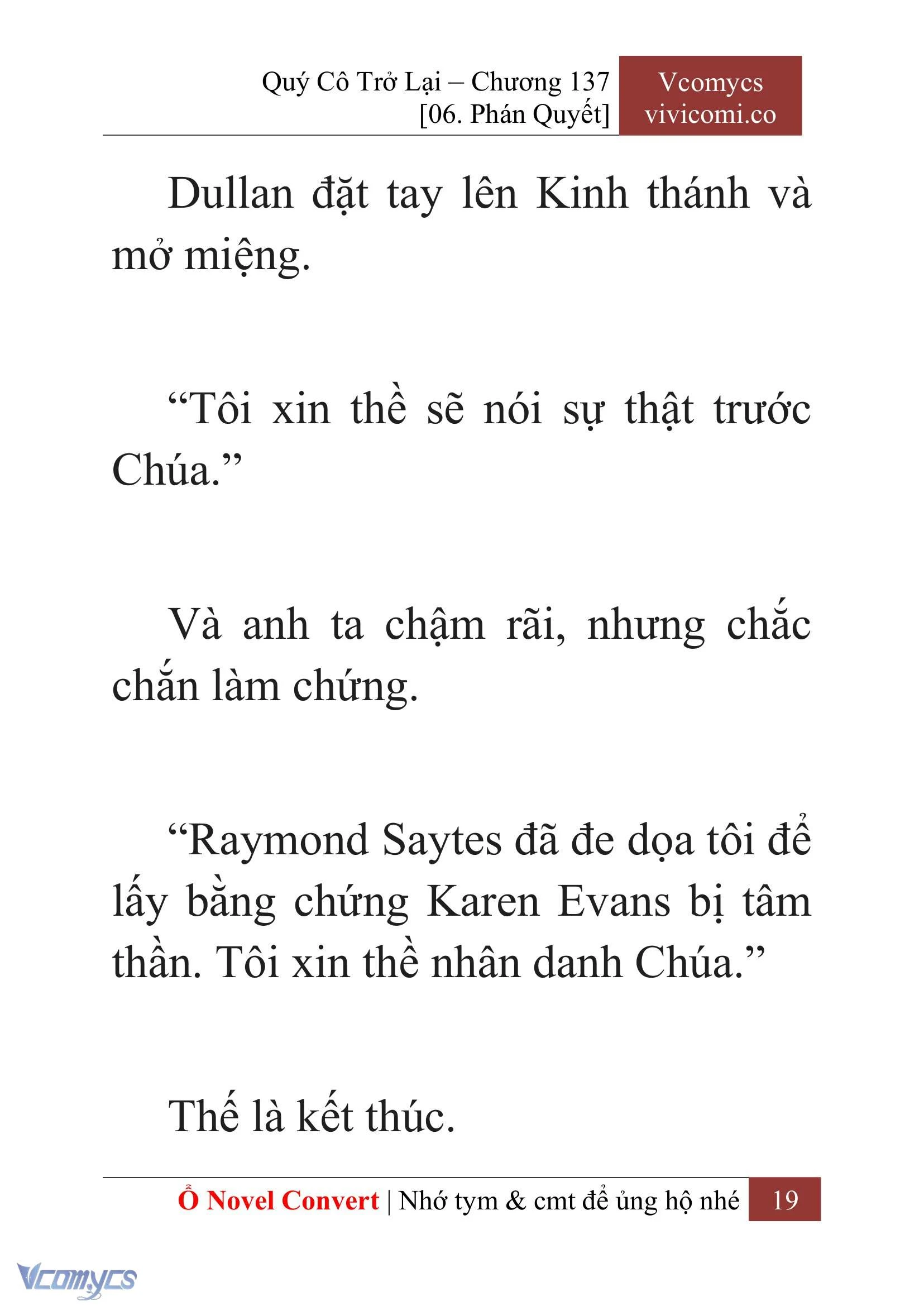 [Novel] Quý Cô Trở Lại Chapter  137 - 21