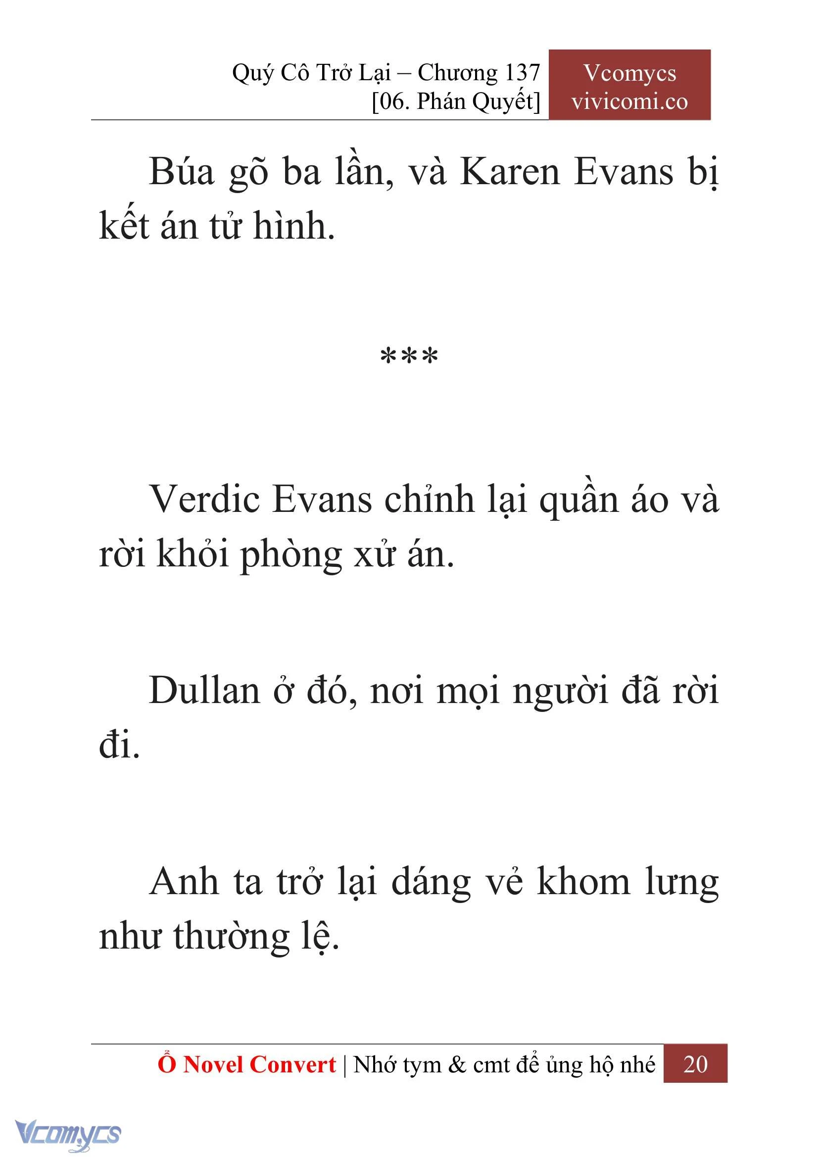 [Novel] Quý Cô Trở Lại Chapter  137 - 22