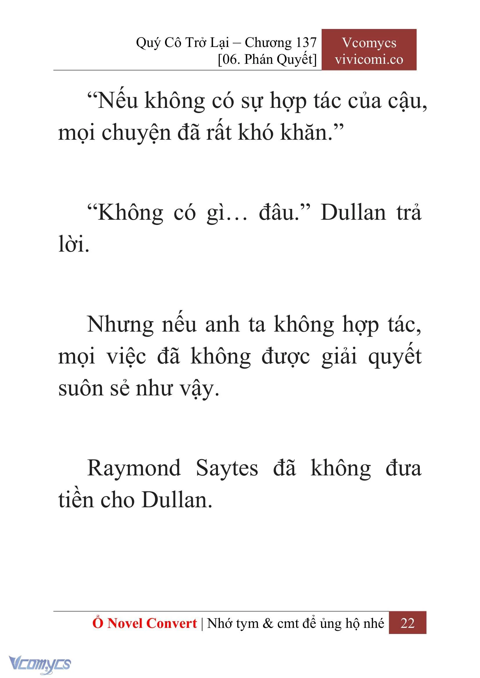 [Novel] Quý Cô Trở Lại Chapter  137 - 24