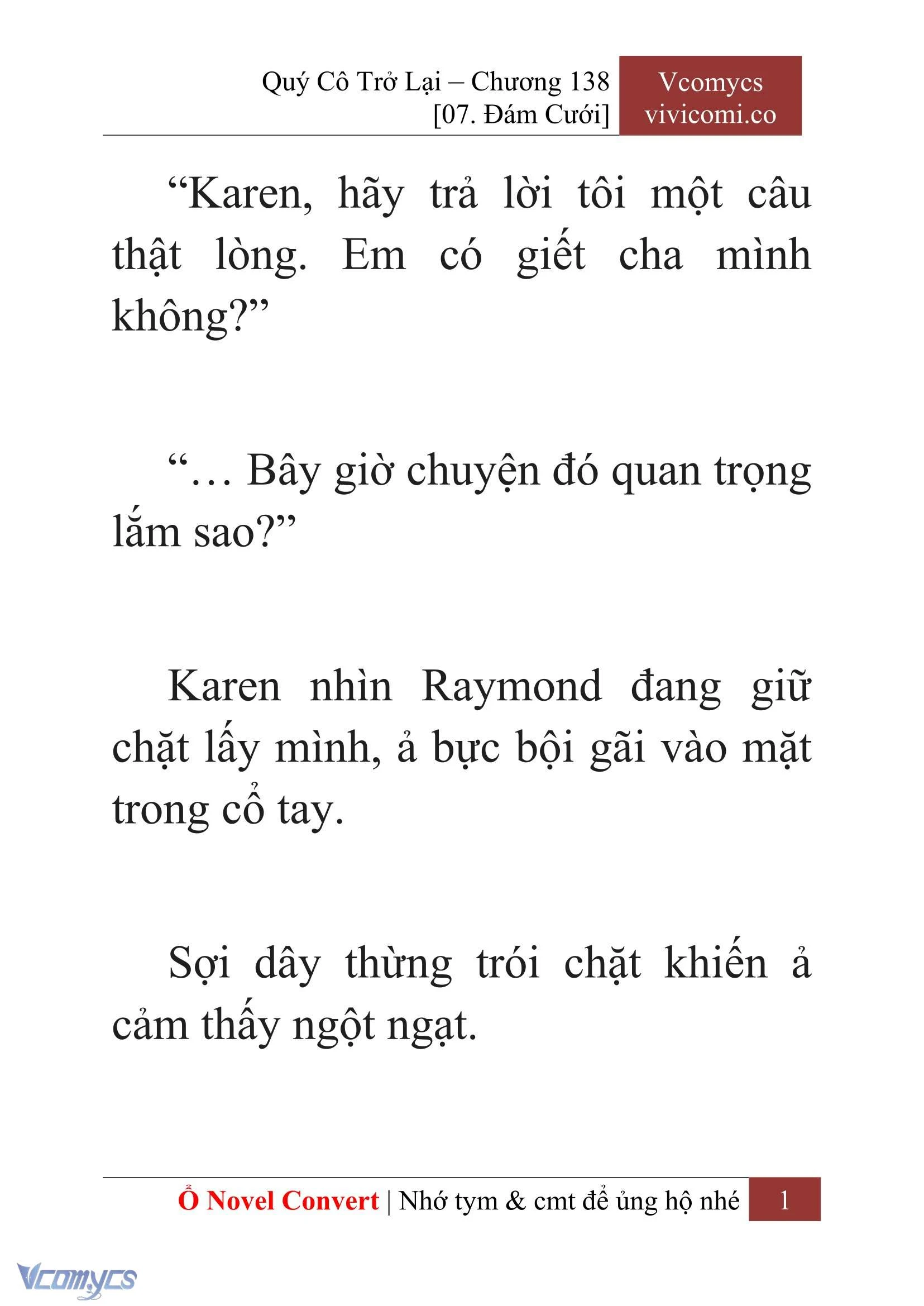 [Novel] Quý Cô Trở Lại Chapter  138 - 3