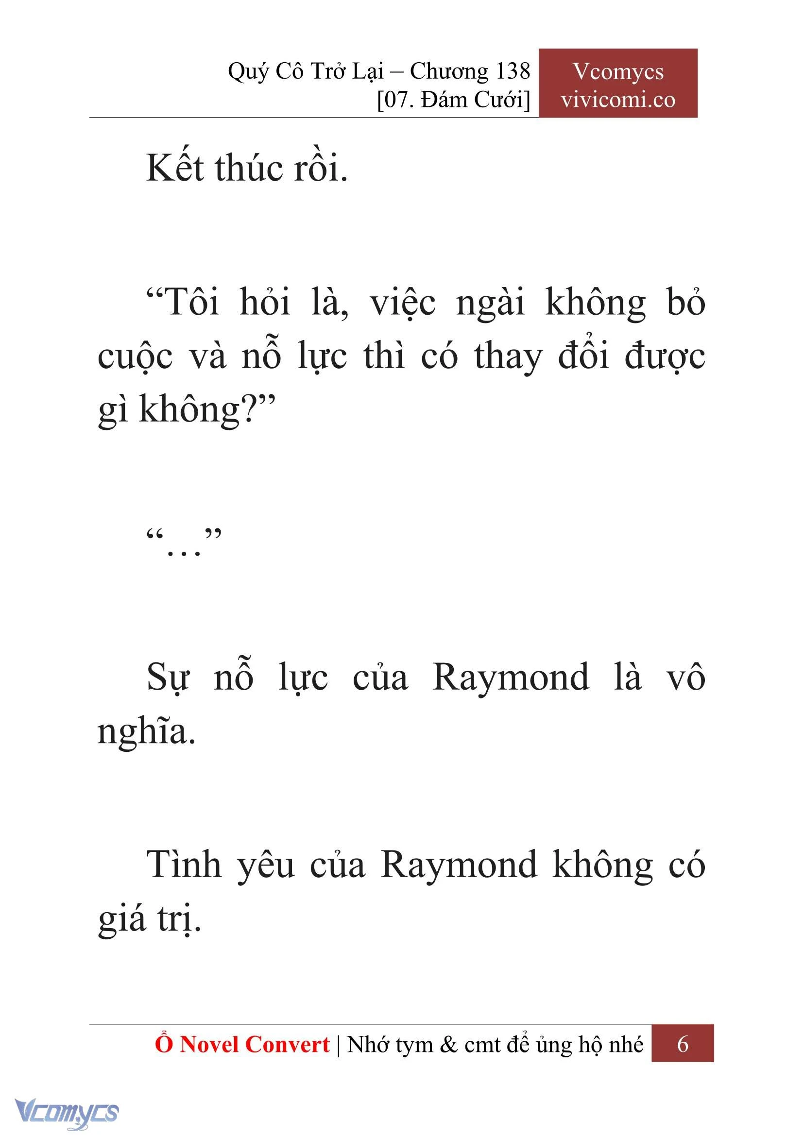 [Novel] Quý Cô Trở Lại Chapter  138 - 8