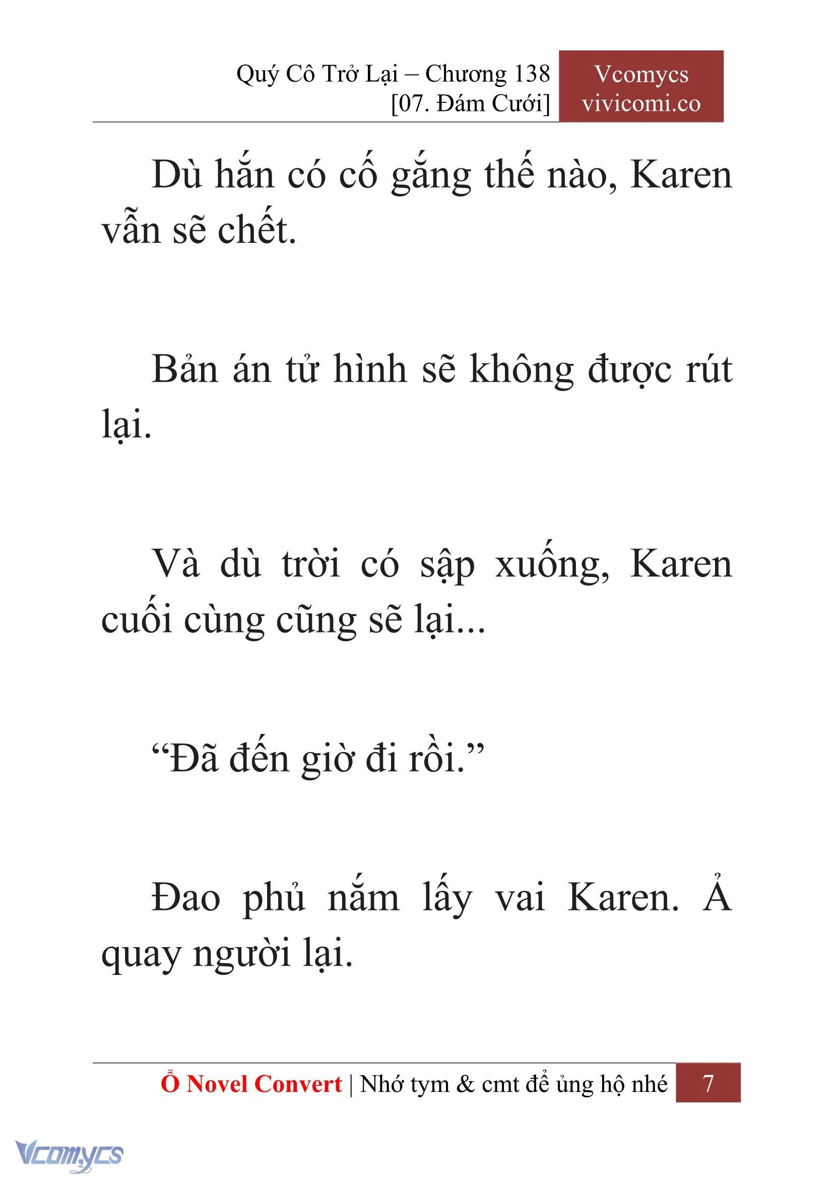 [Novel] Quý Cô Trở Lại Chapter  138 - 9