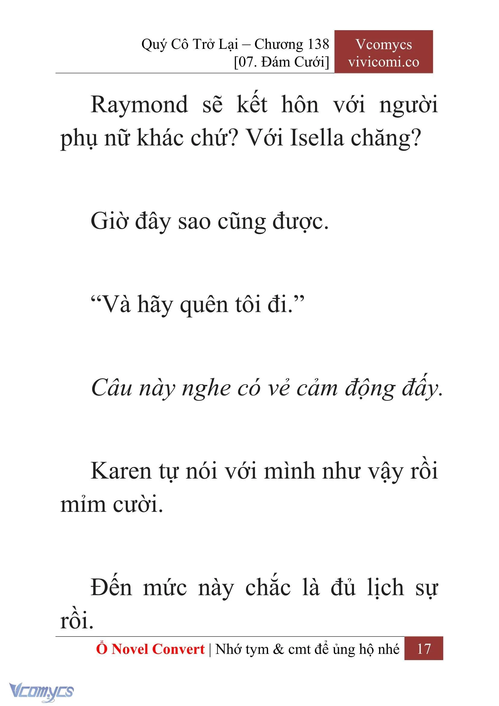 [Novel] Quý Cô Trở Lại Chapter  138 - 19