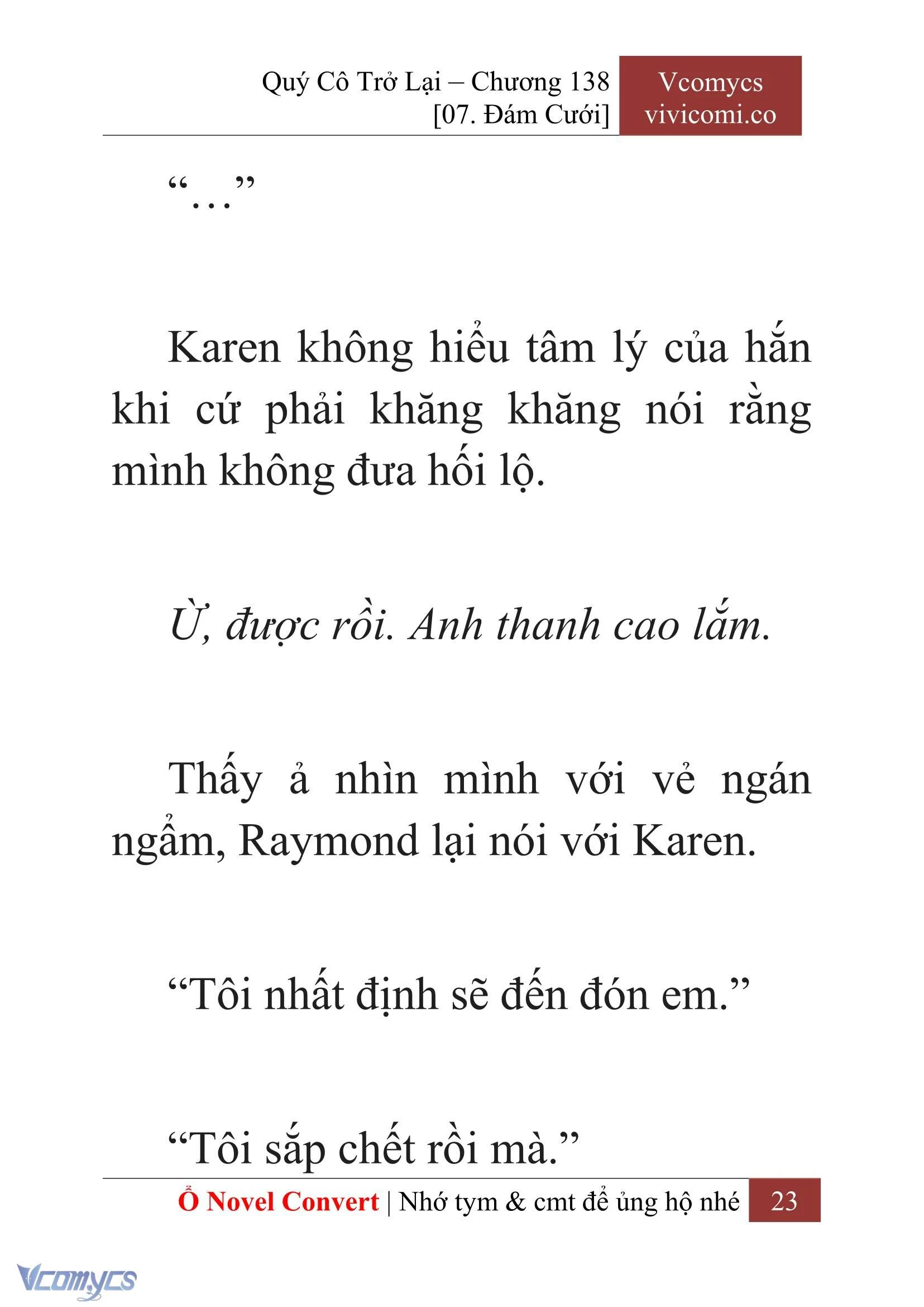 [Novel] Quý Cô Trở Lại Chapter  138 - 25