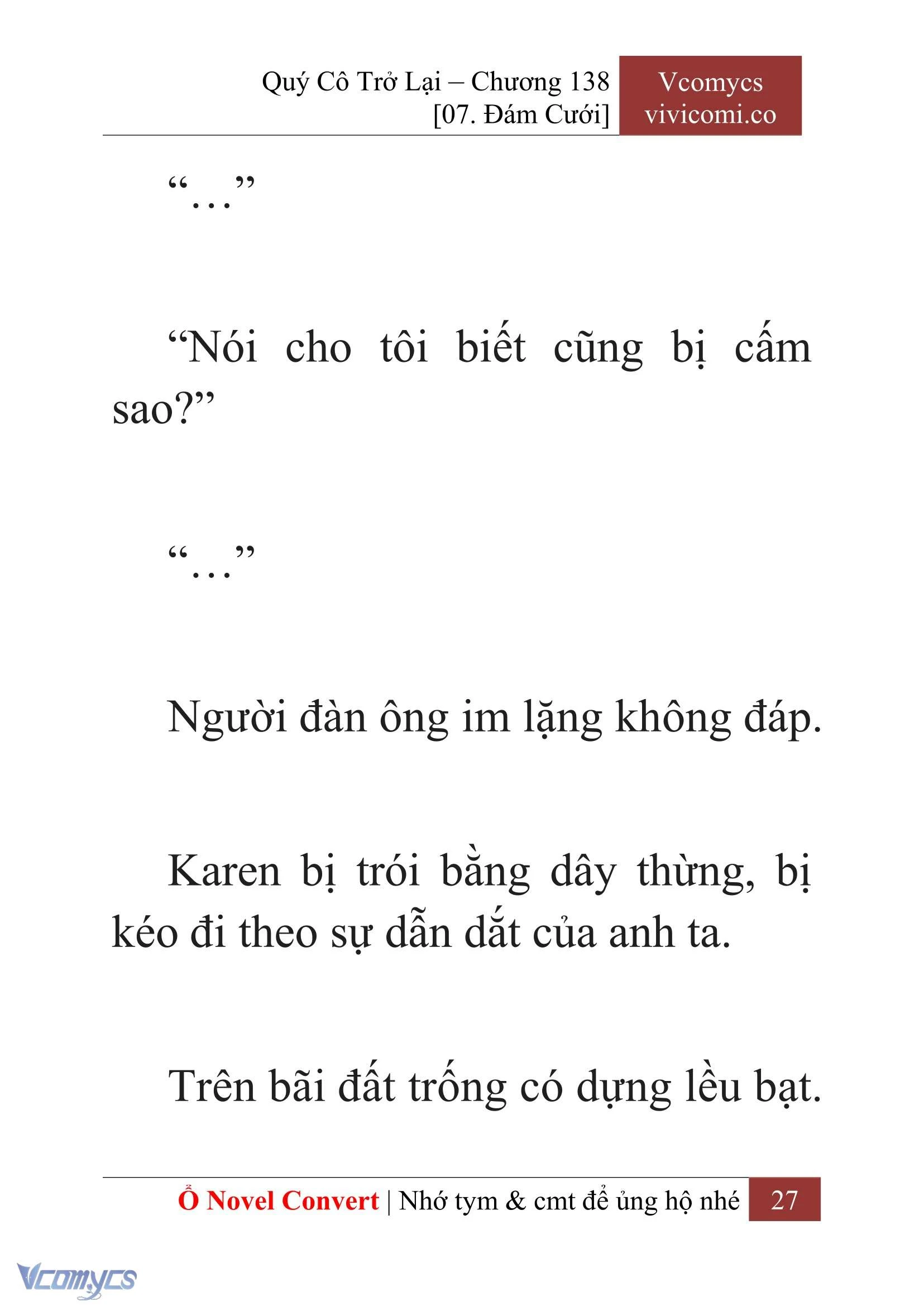 [Novel] Quý Cô Trở Lại Chapter  138 - 29