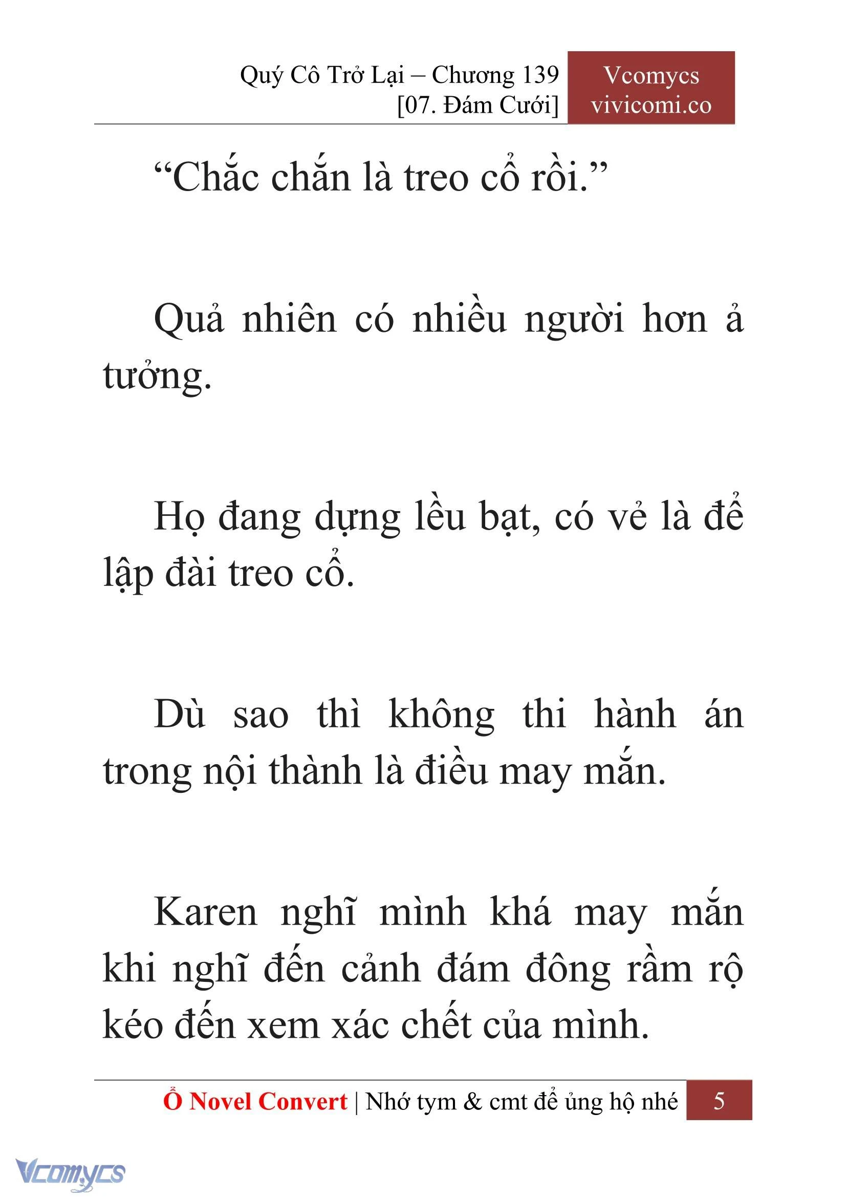 [Novel] Quý Cô Trở Lại Chapter  139 - 7