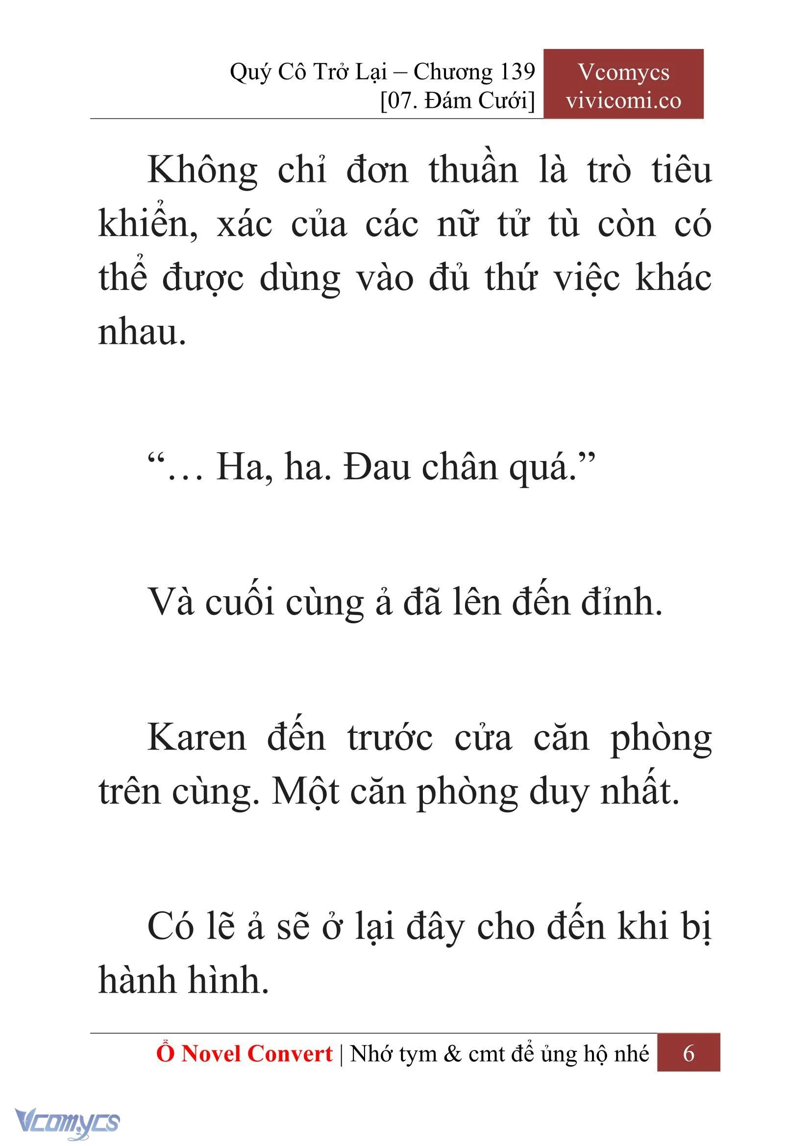 [Novel] Quý Cô Trở Lại Chapter  139 - 8