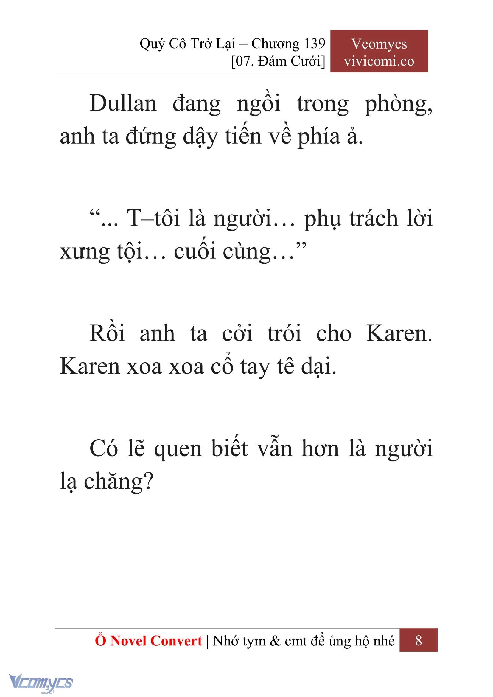 [Novel] Quý Cô Trở Lại Chapter  139 - 10