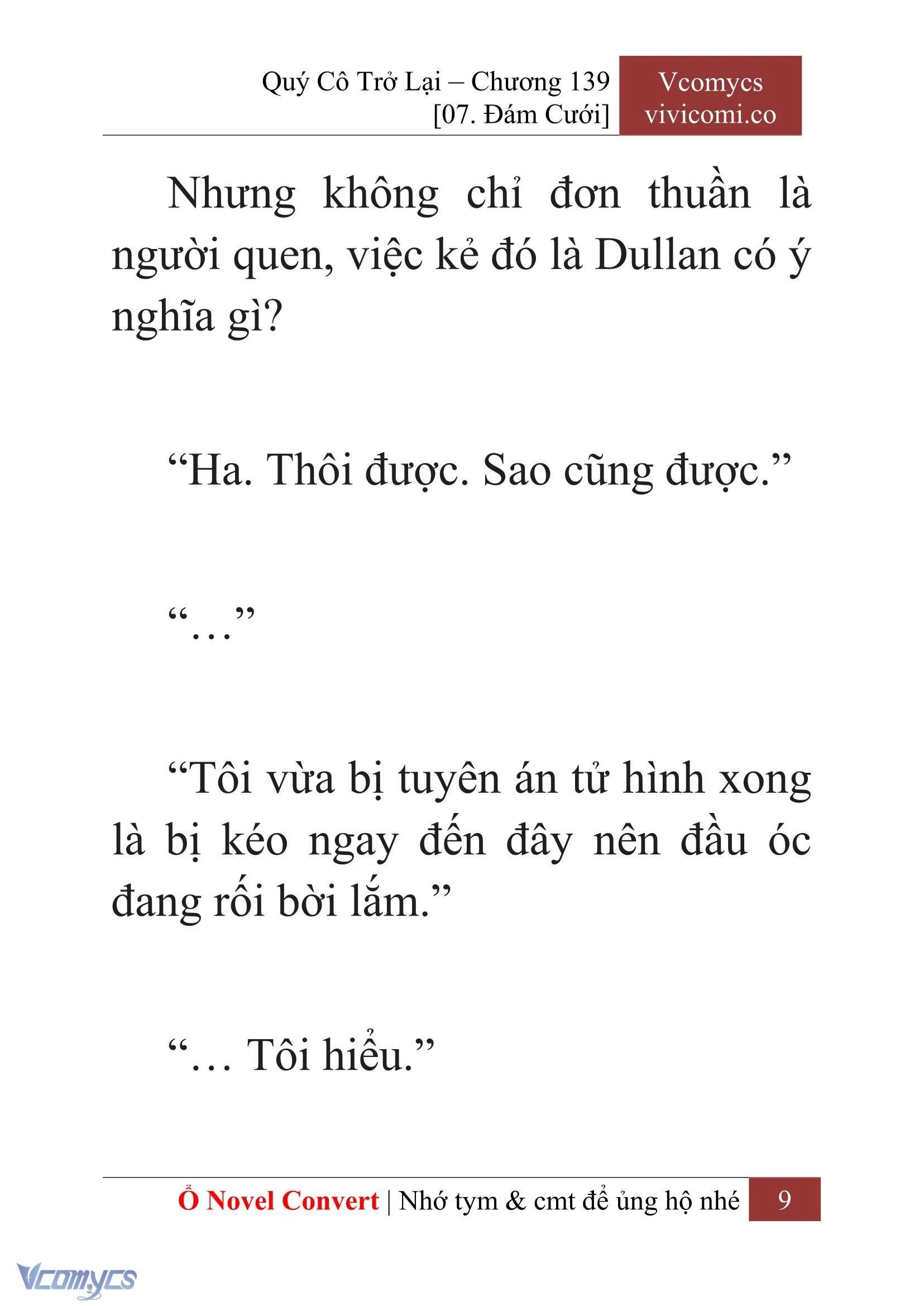 [Novel] Quý Cô Trở Lại Chapter  139 - 11