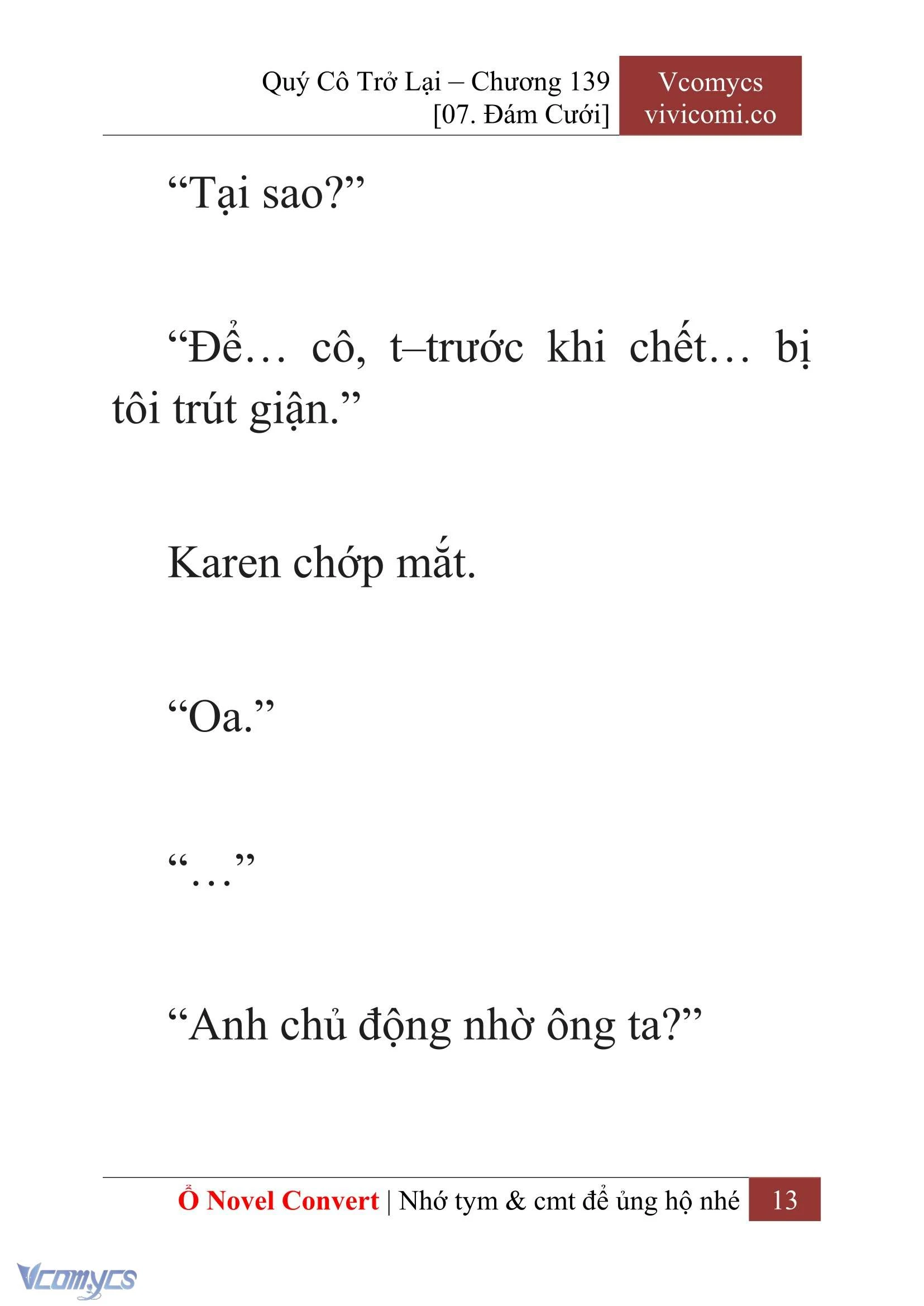 [Novel] Quý Cô Trở Lại Chapter  139 - 15