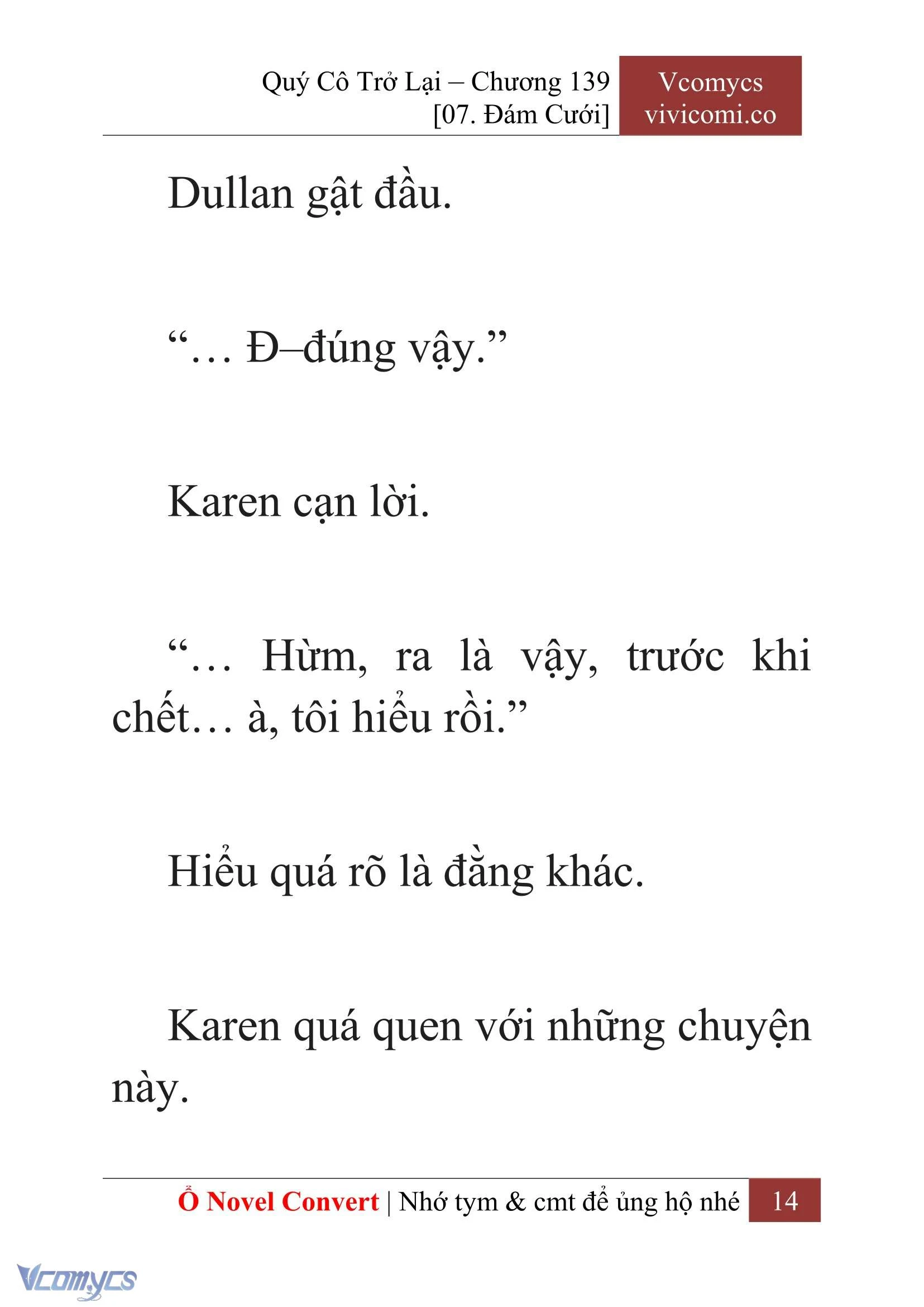 [Novel] Quý Cô Trở Lại Chapter  139 - 16