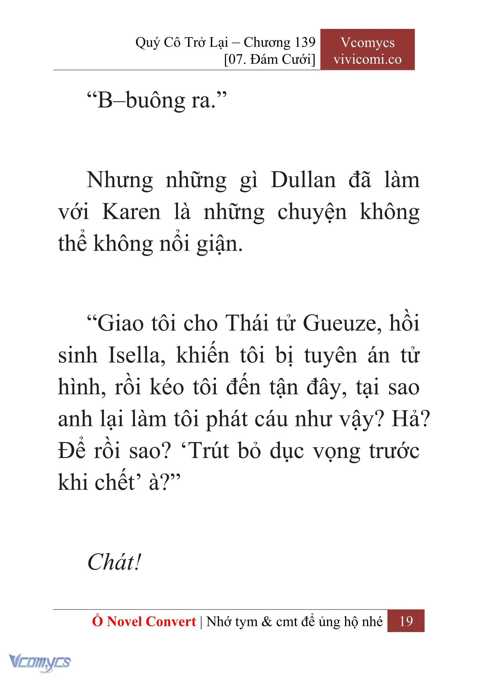 [Novel] Quý Cô Trở Lại Chapter  139 - 21